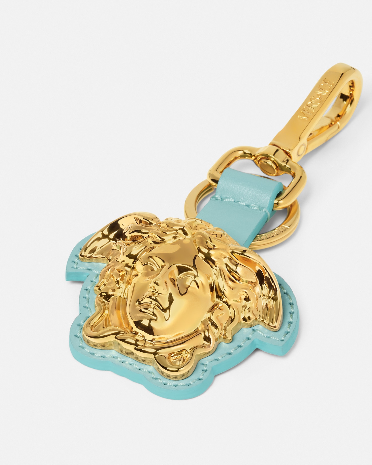 Versace La Medusa Leather Keychain