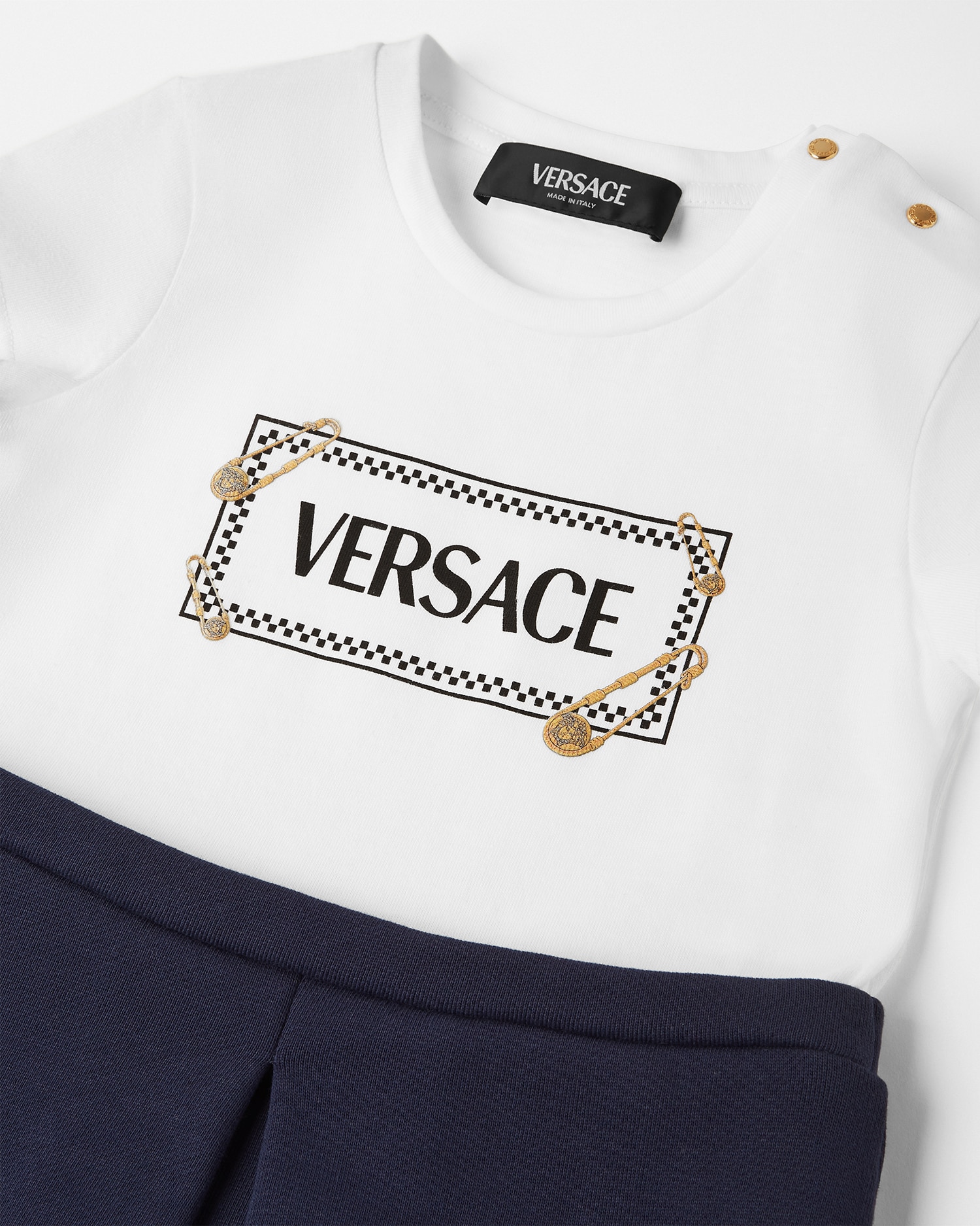 Safety Pin Logo Kids T-Shirt Dress
