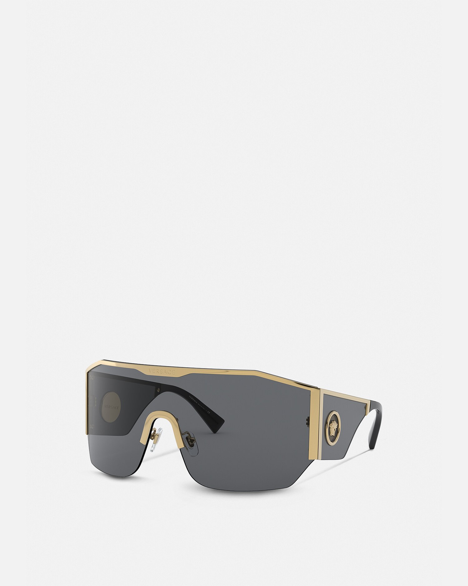 Black medusa halo shield sunglasses 2025