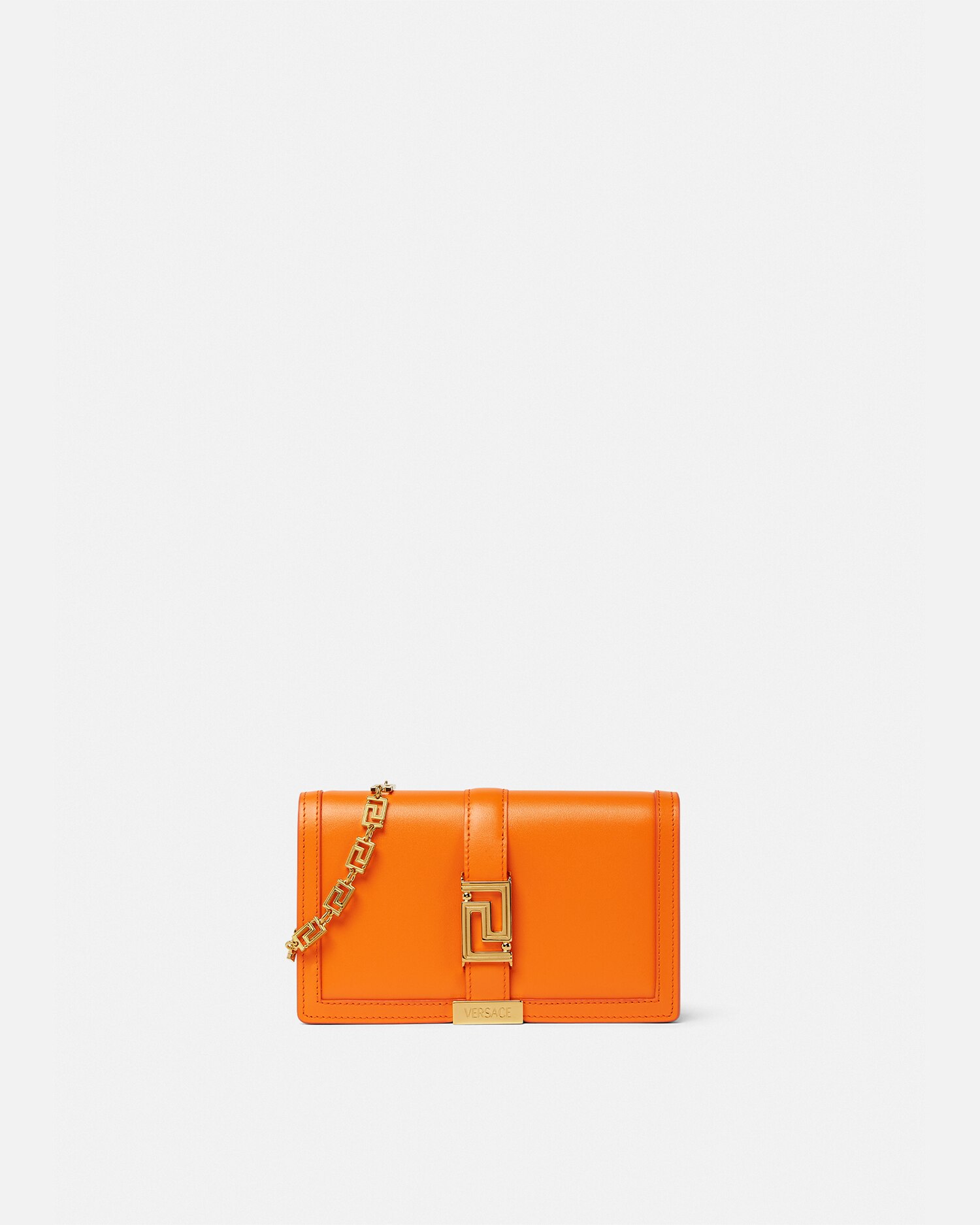 Versace Greca Goddess Mini Bag In Orange