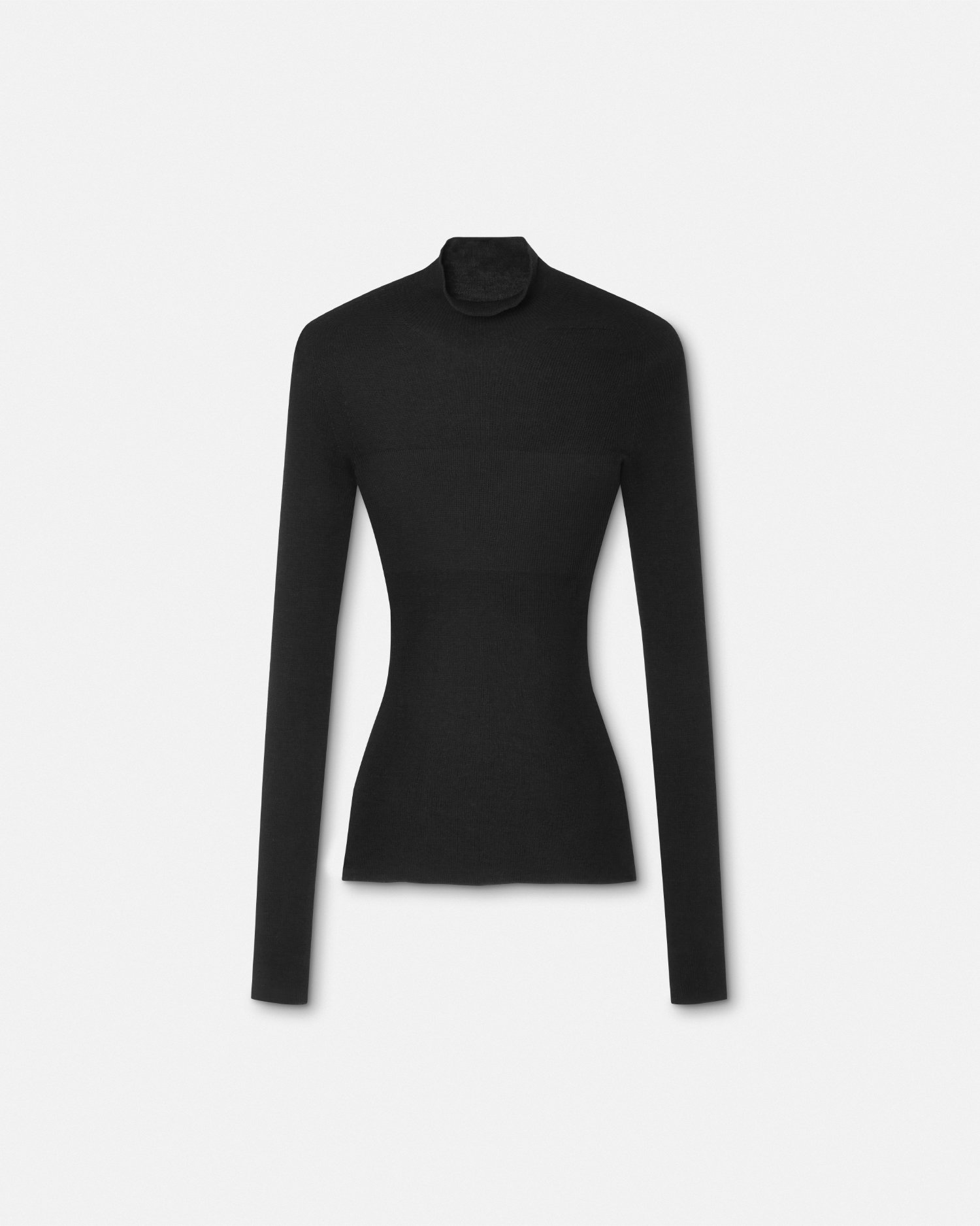 Versace Medusa Knitted Top In Black