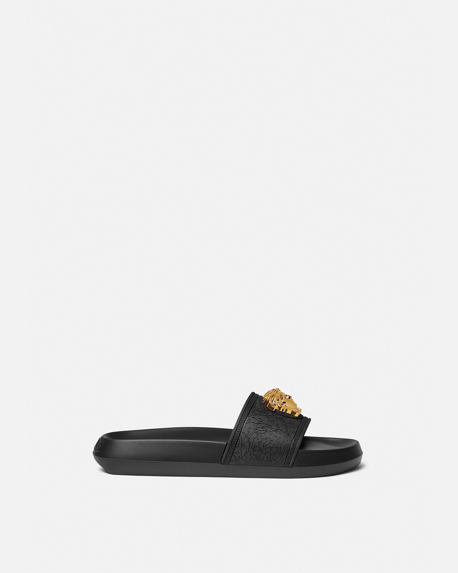 Versace Palazzo Slides In Black