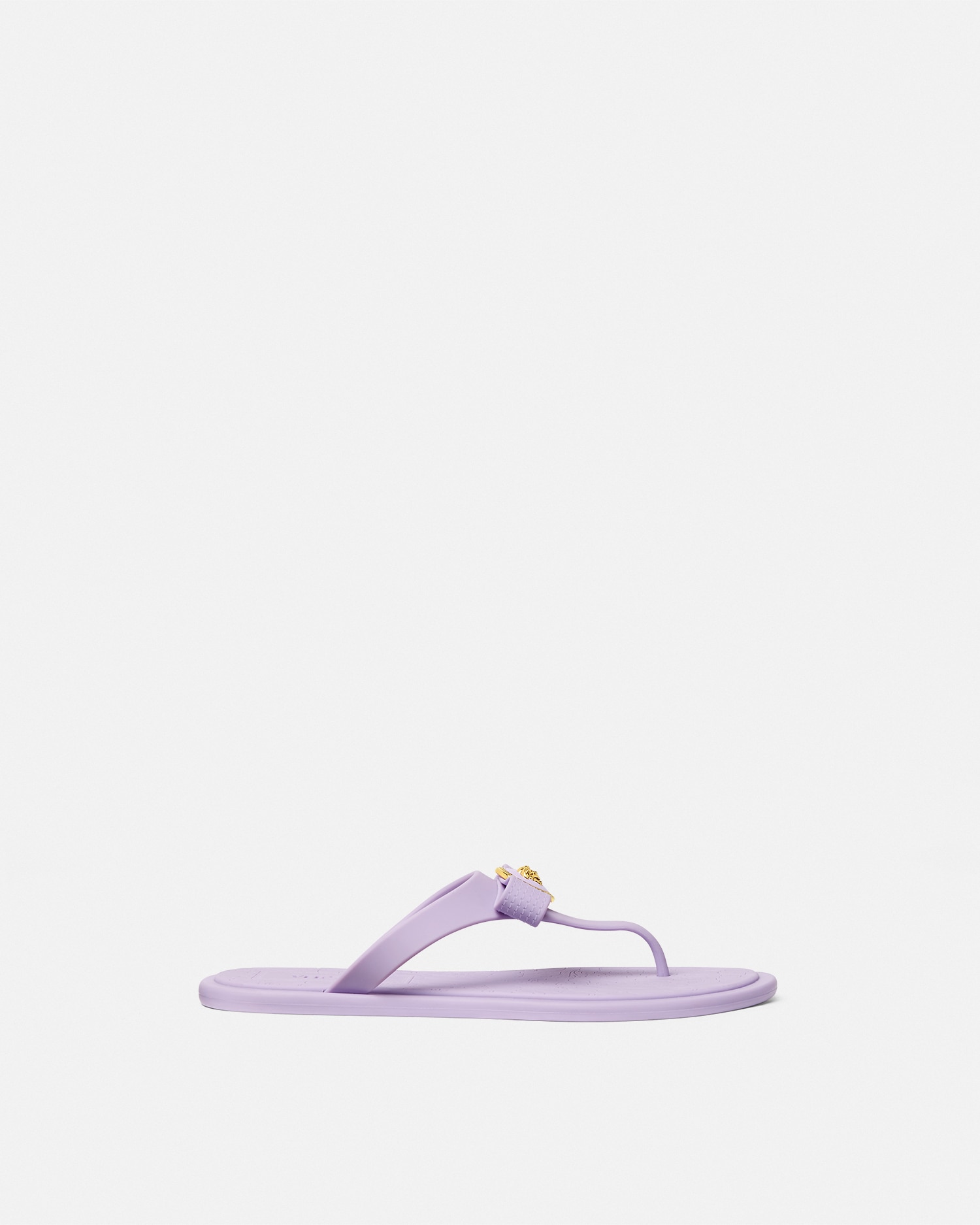 Versace Purple Gianni Ribbon Flip-flops In Purple