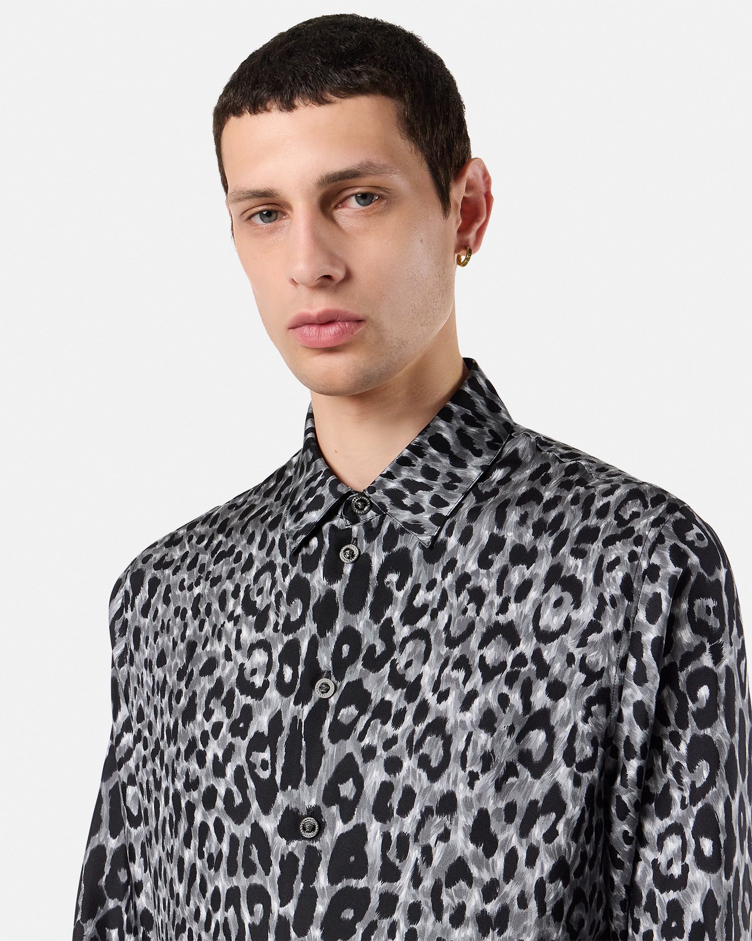 Leopard Silk Shirt