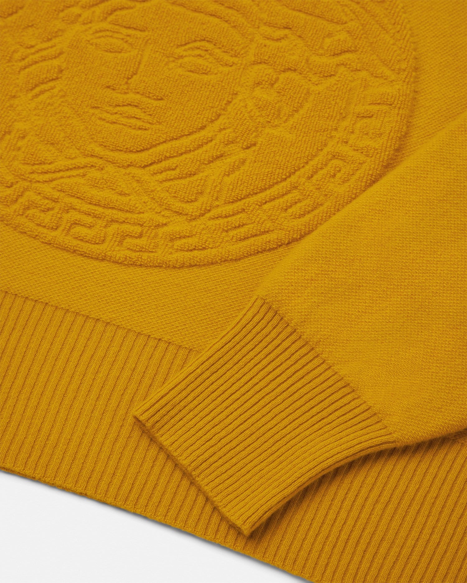 Cashmere-Blend Medusa Knit Sweater