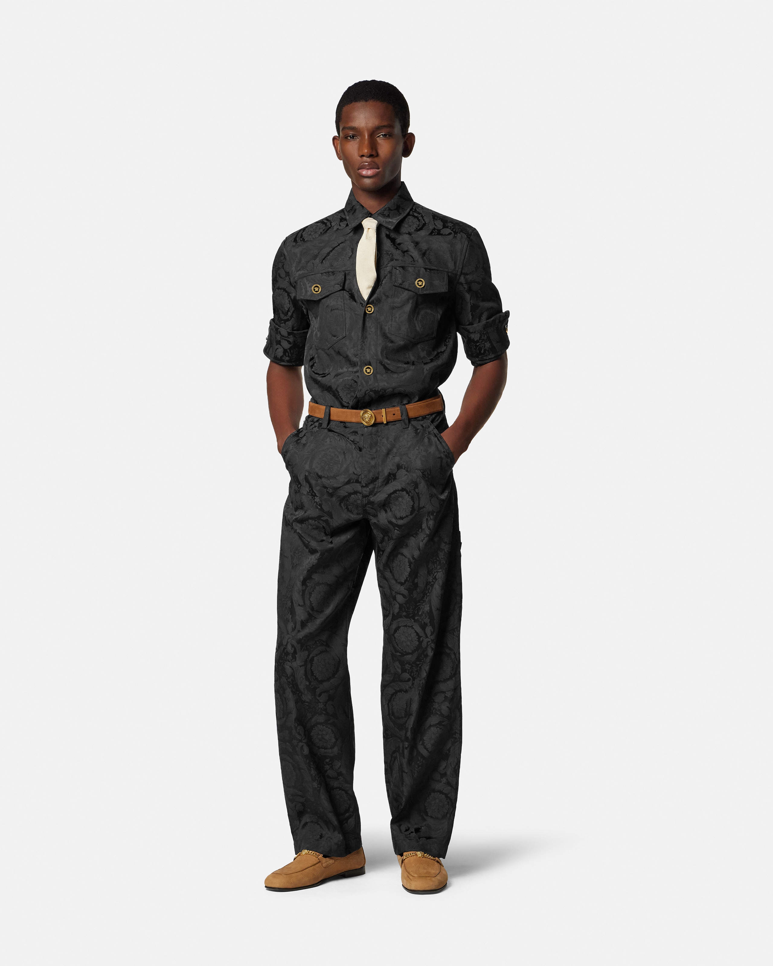 Jacquard Cotton Overshirt