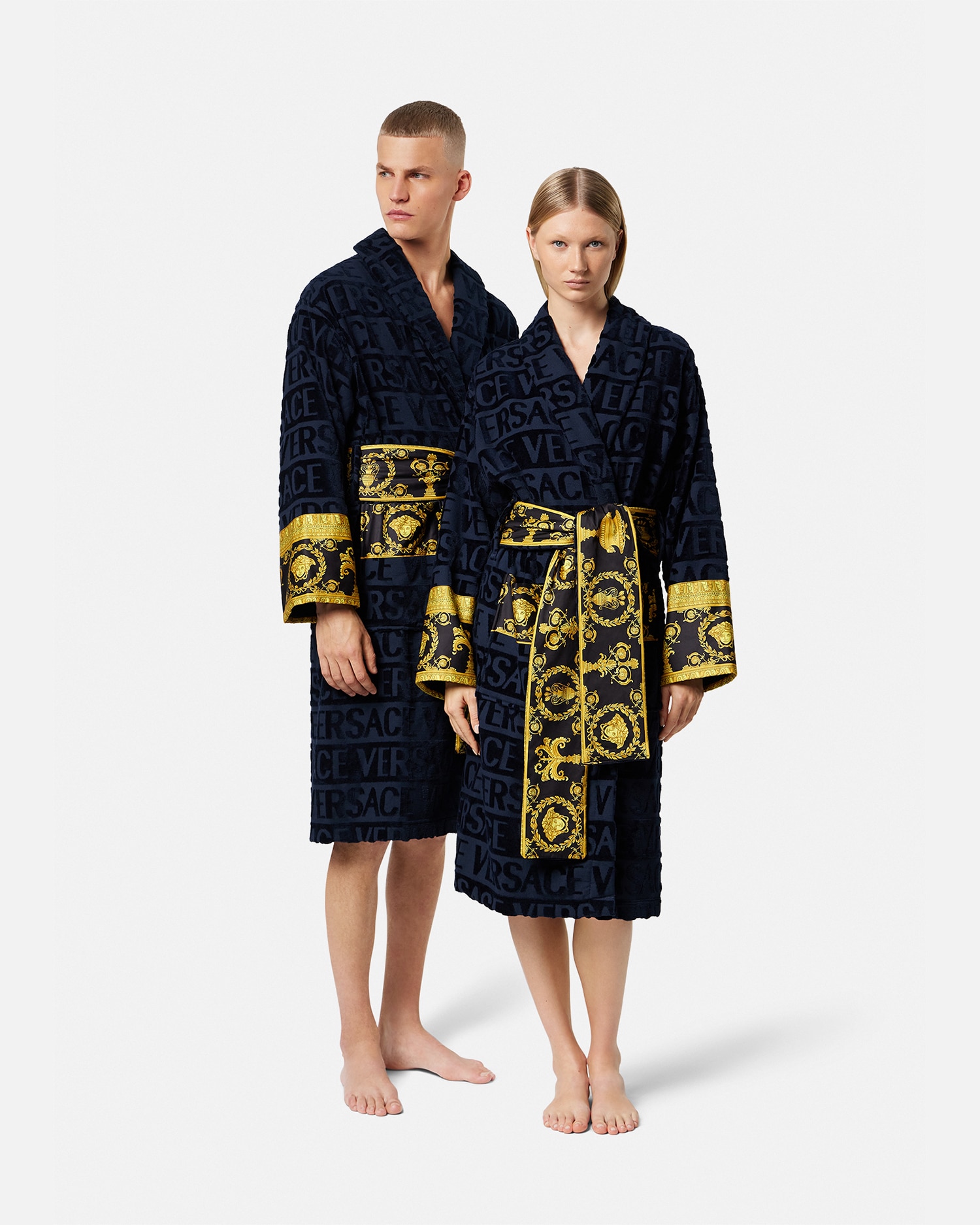 Unisex Barocco Sleeve Robe | Neiman Marcus