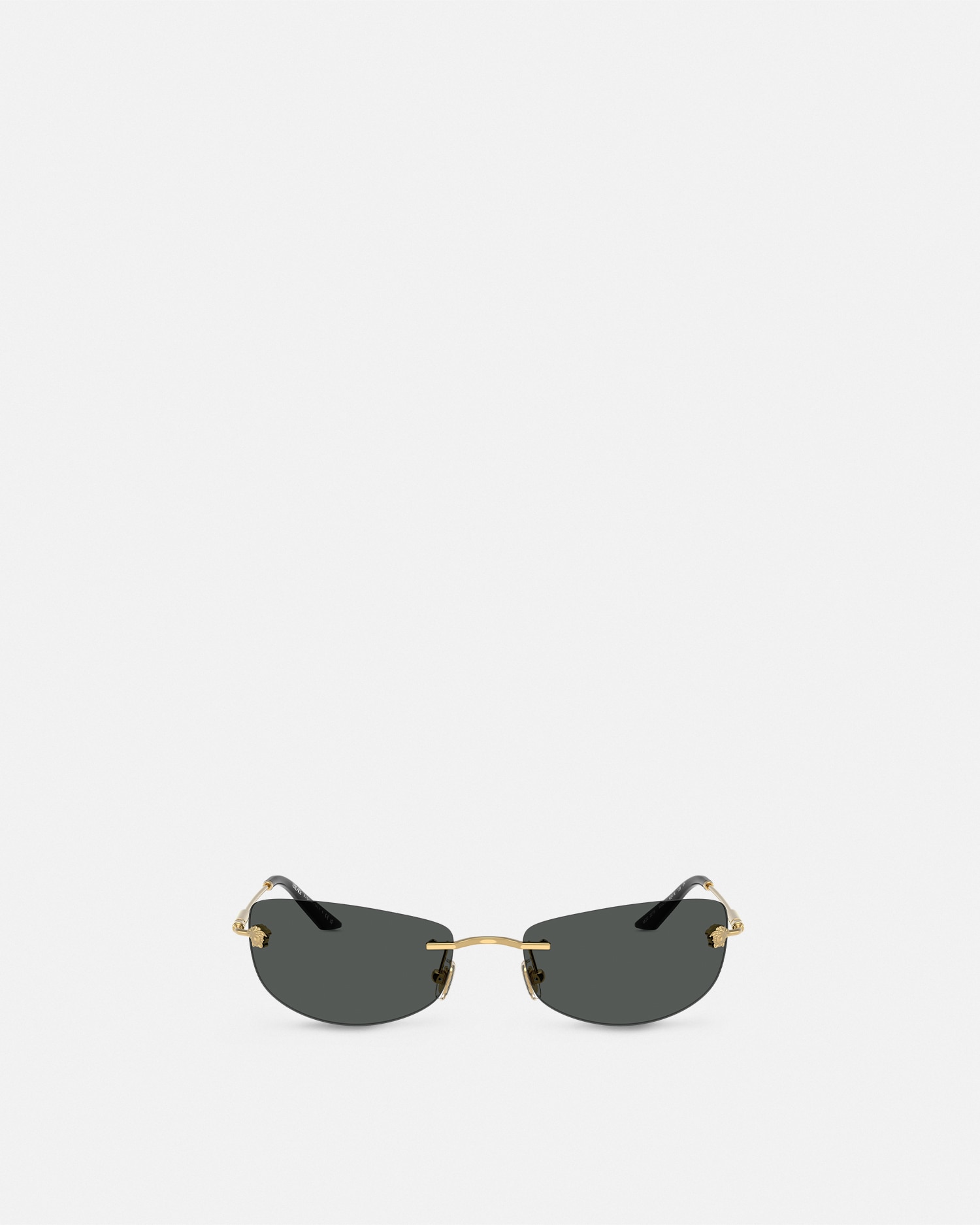 Versace Runway Sunglasses In Black+gold