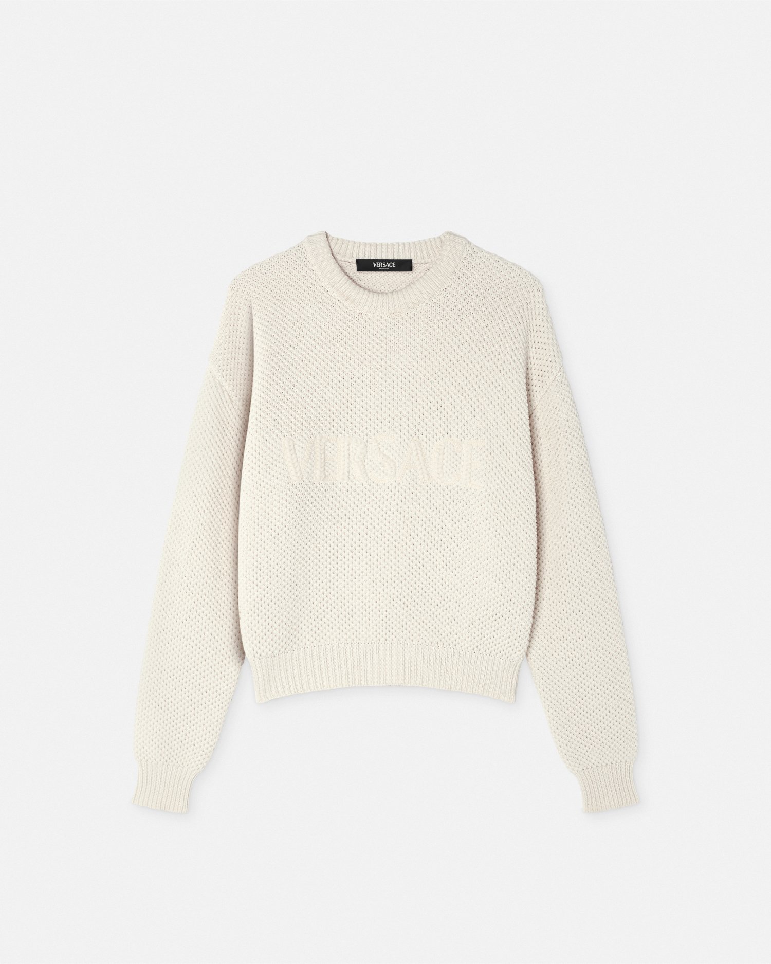 Versace Pull En Maille À Logo