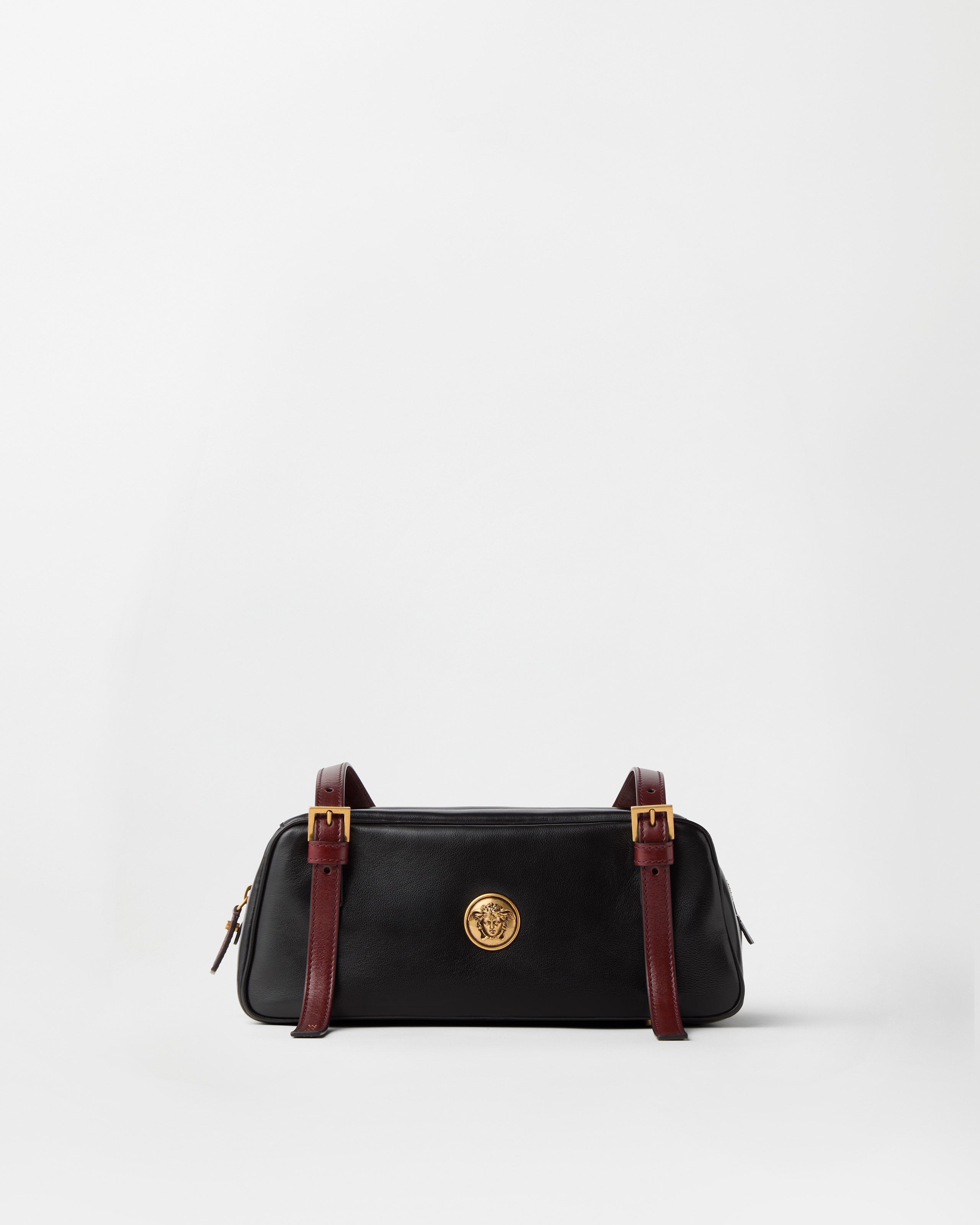 Versace Emblème Nappa Bowling Bag In Multi