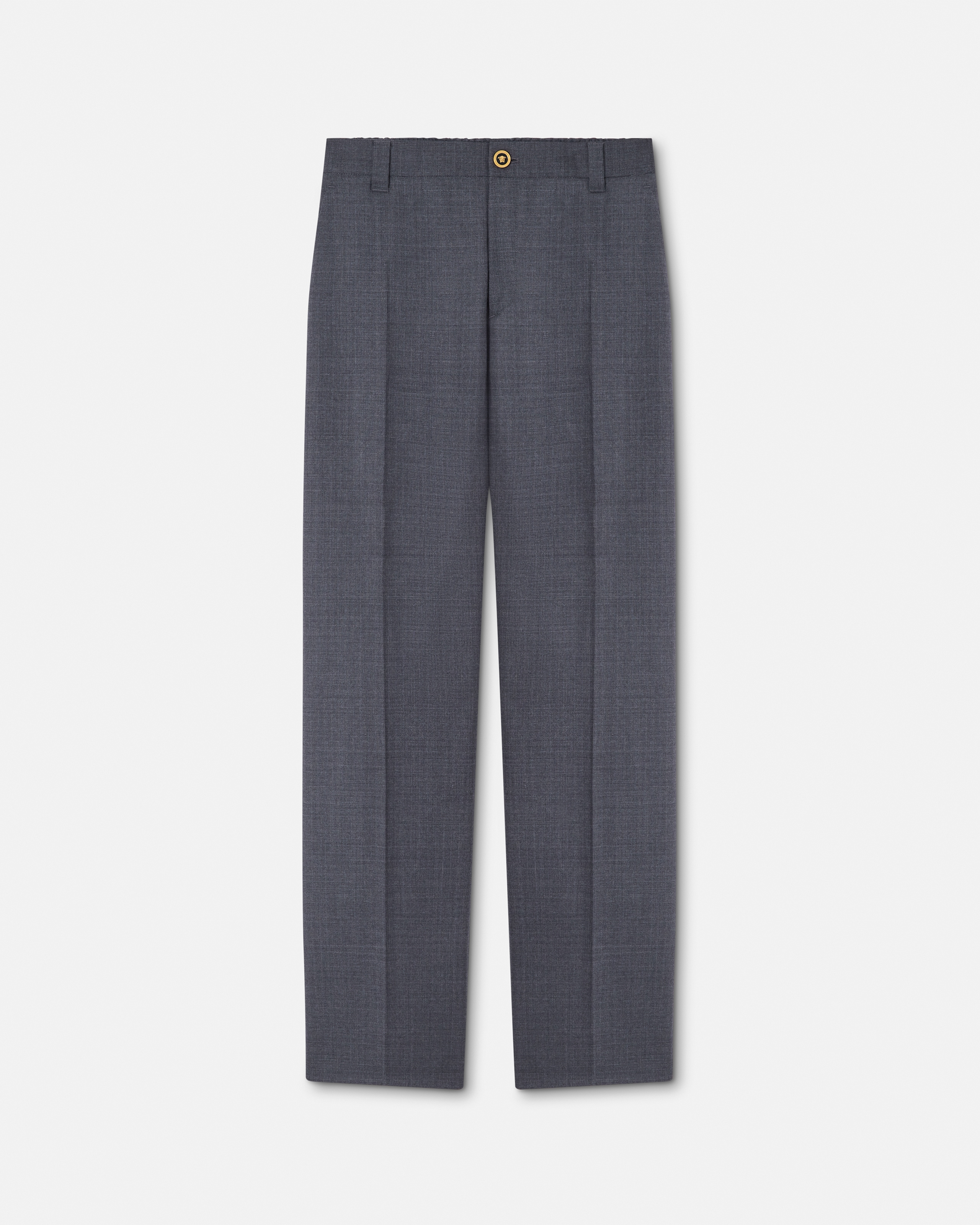 Micro-Checked Wool Jogger Pants