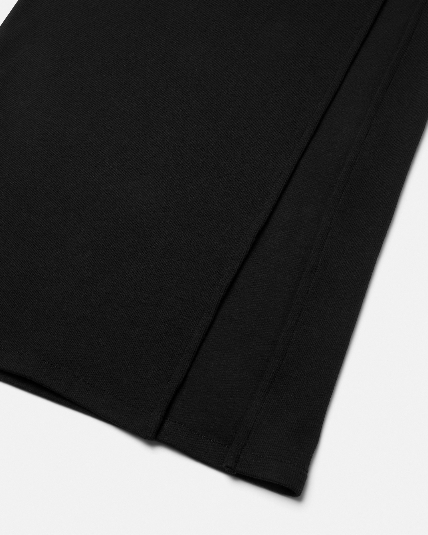 Safety Pin Ribbed Knit Draped Gown