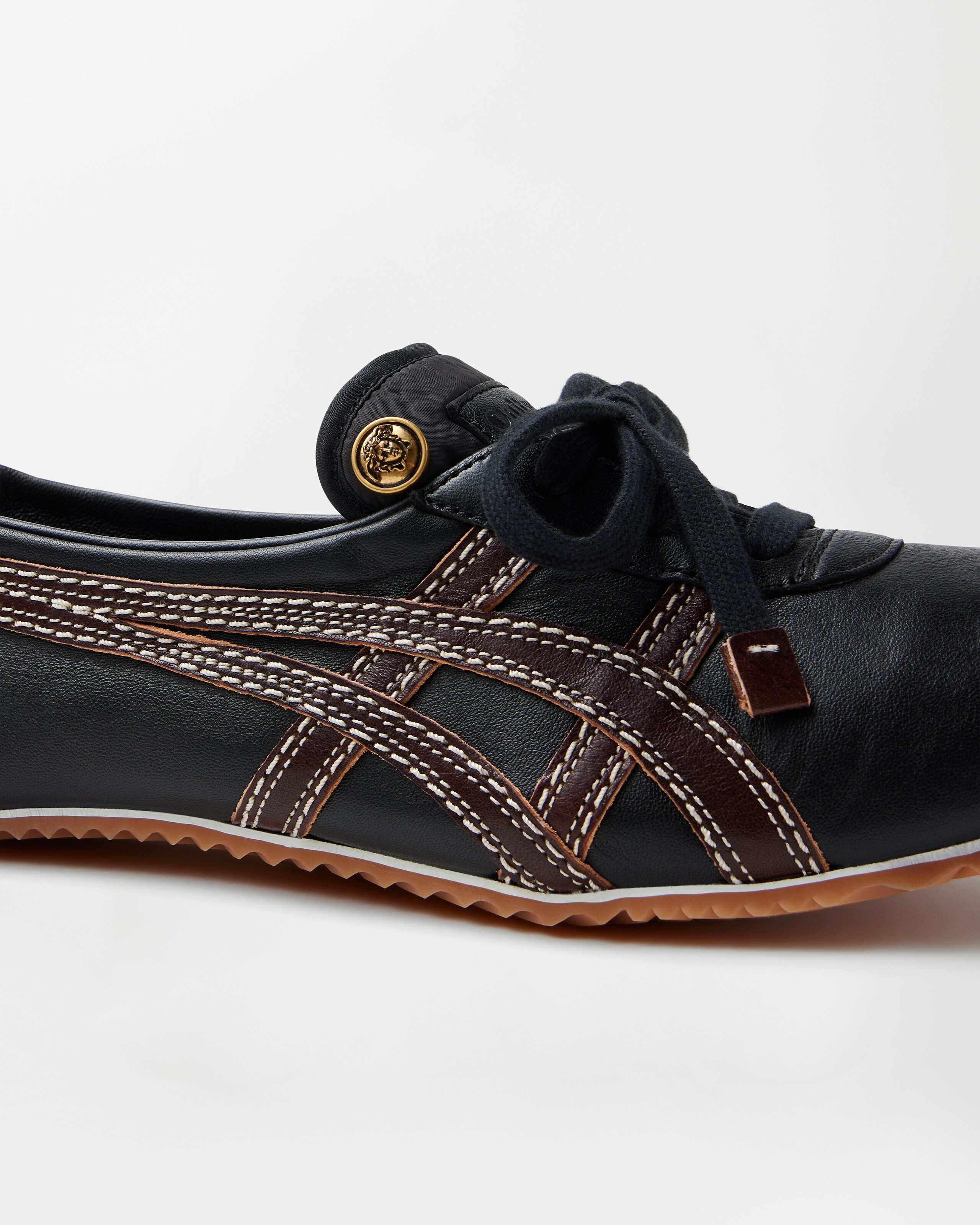 TAI-CHI Sakura Nappa Sneakers Black,Brown | VERSACE US