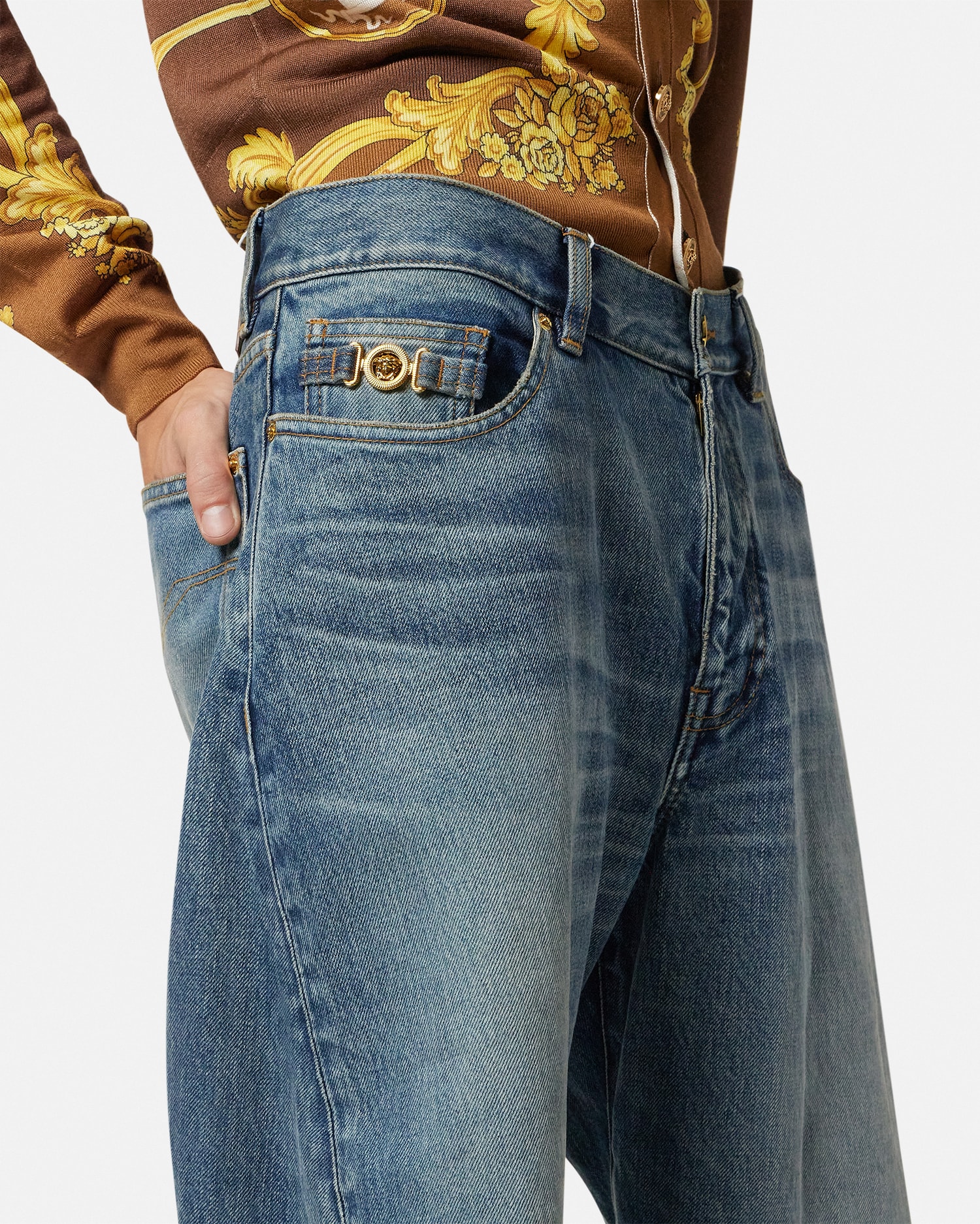 Made Japan Baggy Twisted Jeans
