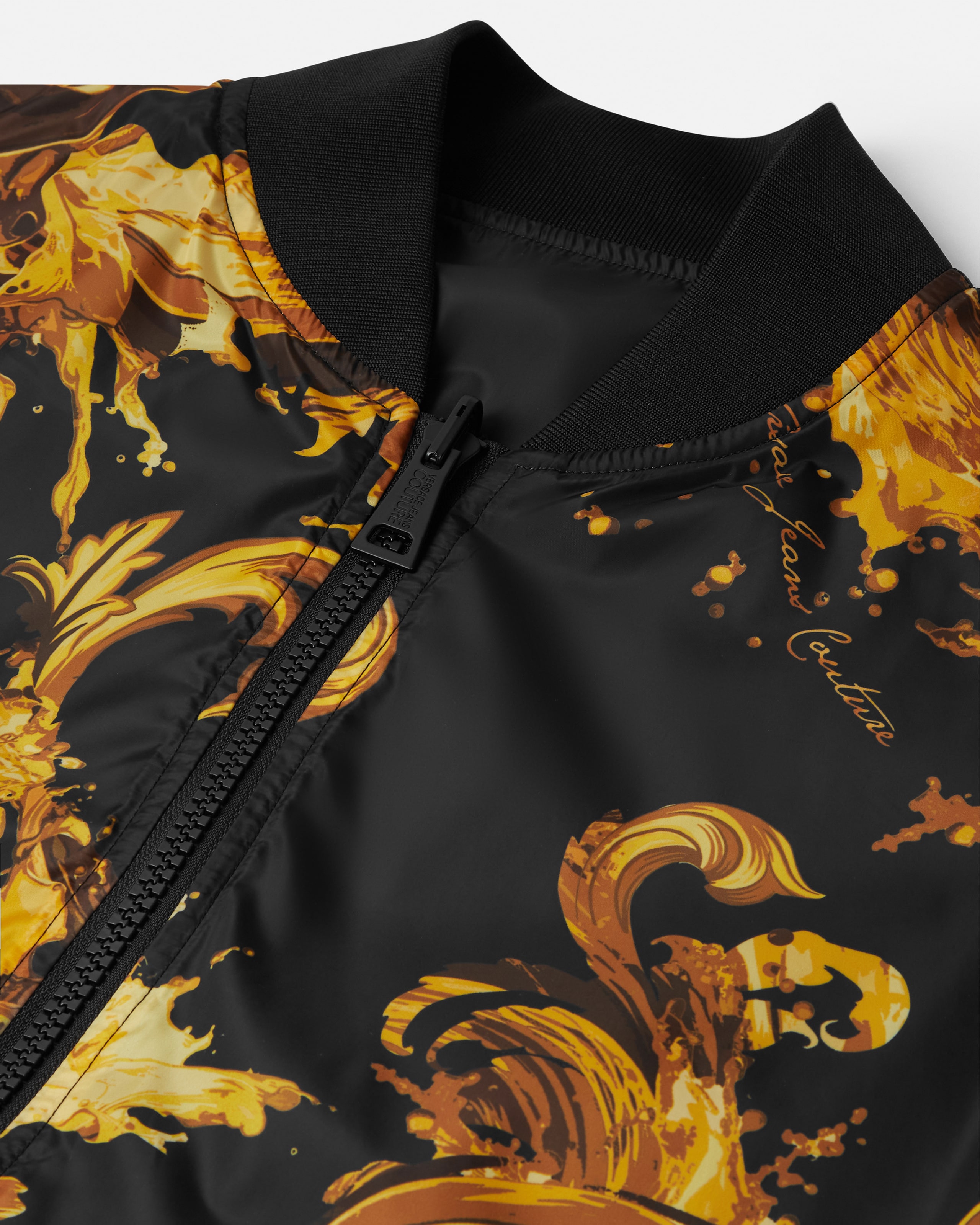 Printed Bomber Black,Gold | VERSACE IN