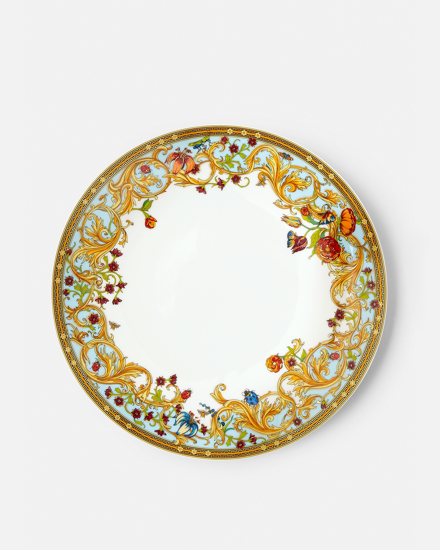 Versace Porcellane E Cristalli Le Jardin Dinner Plate 27 Cm In Multi