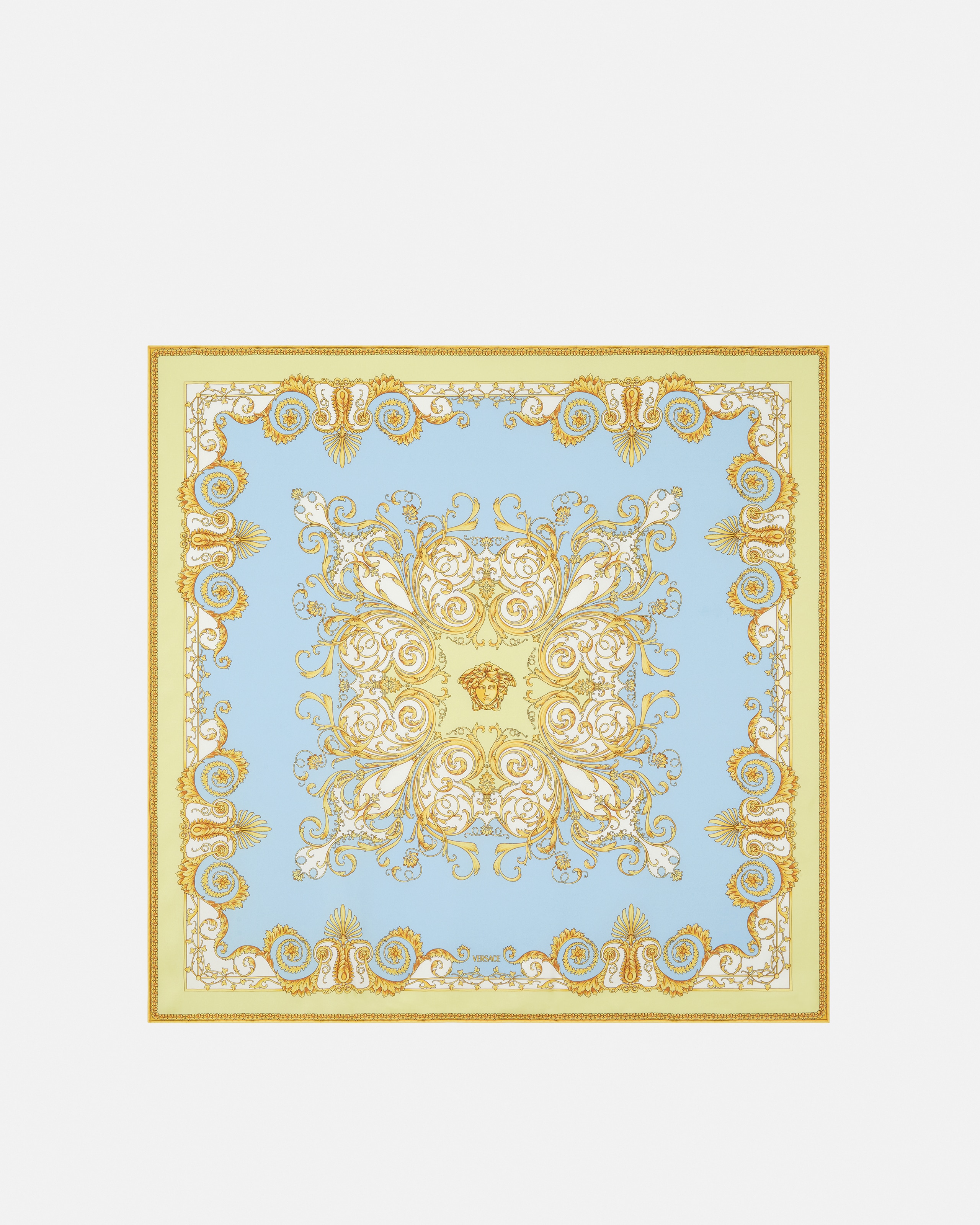 Printed Silk Twill Foulard 90 cm