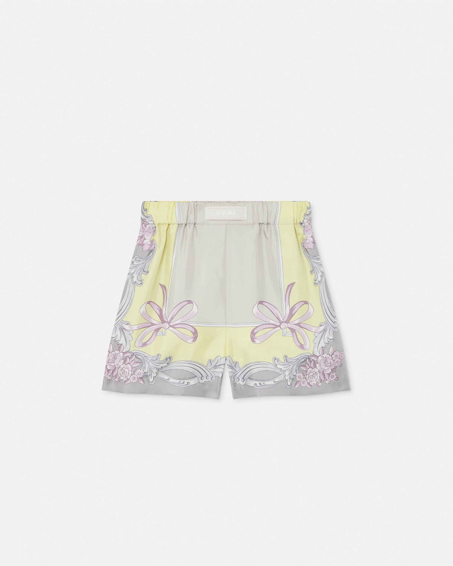 Versace Short De Bain Cameo En Soie In Imprimer