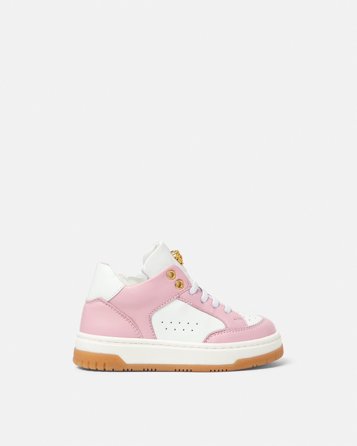 Versace La Medusa Kids Sneakers In Pink