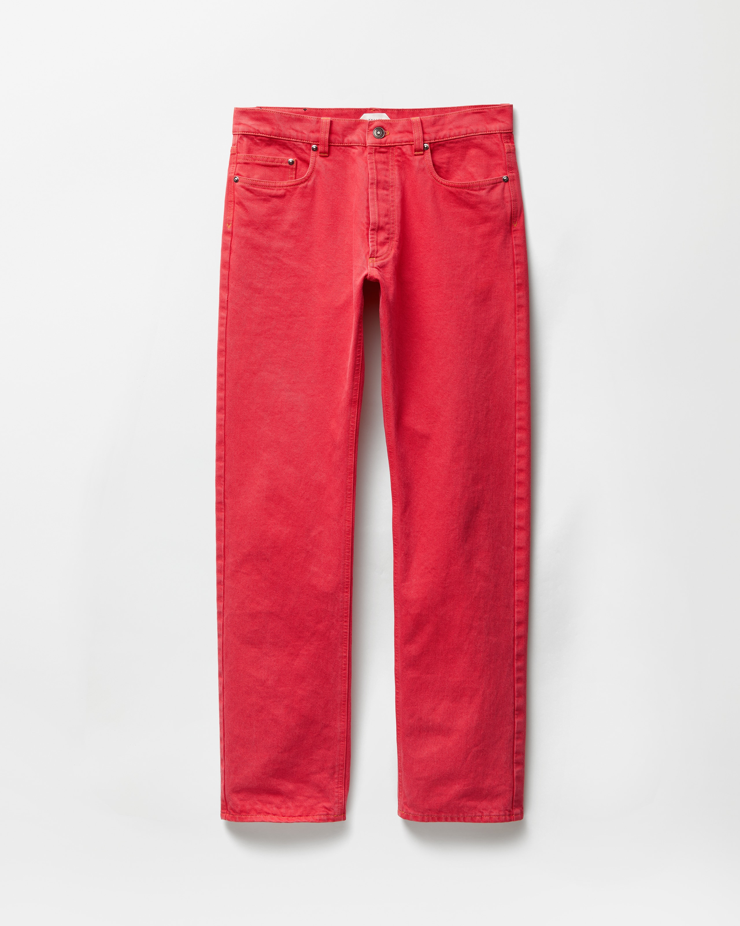 Versace Straight Jeans In Red