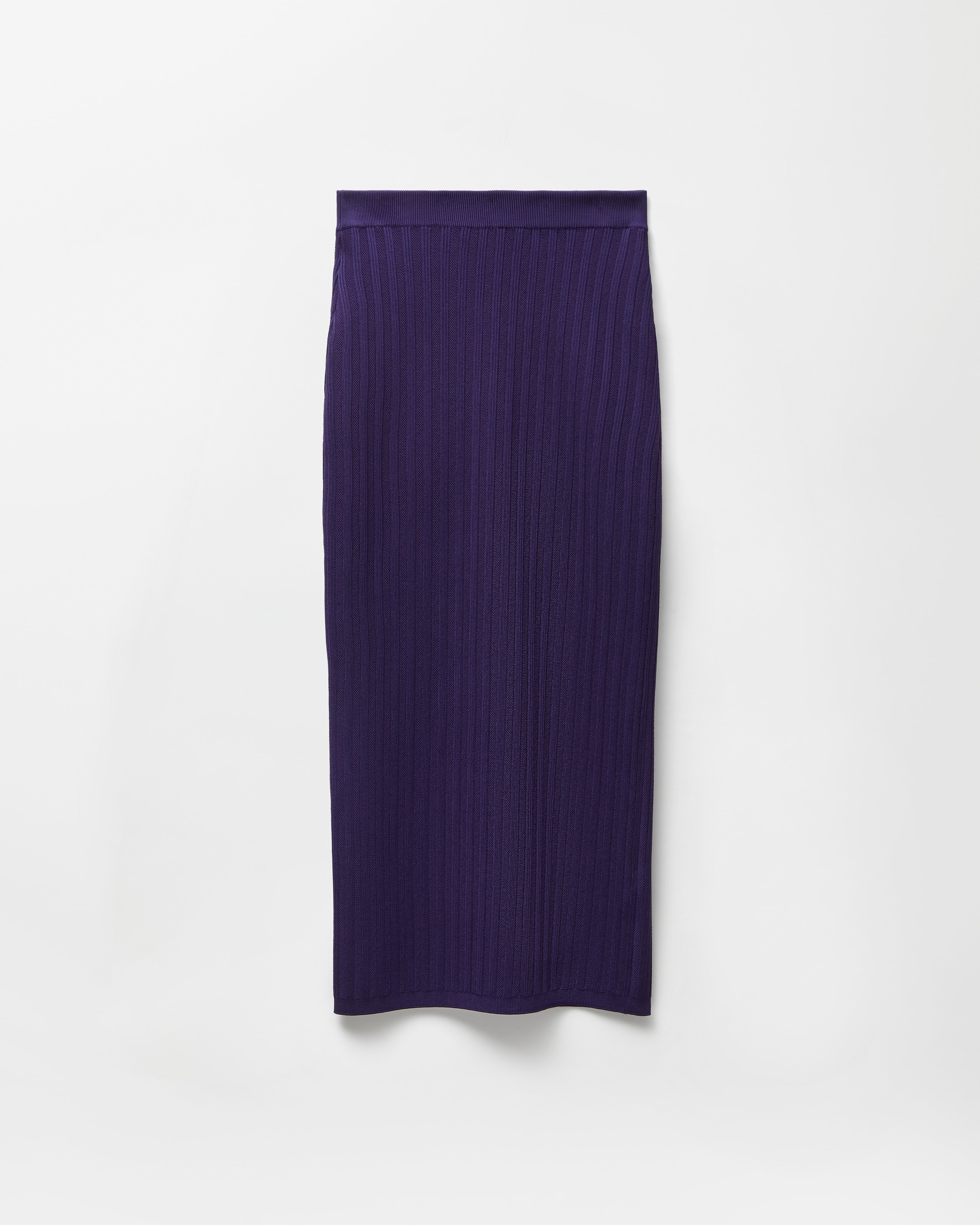 Versace Jupe Mi-longue En Maille Viscose Ajourée In Purple