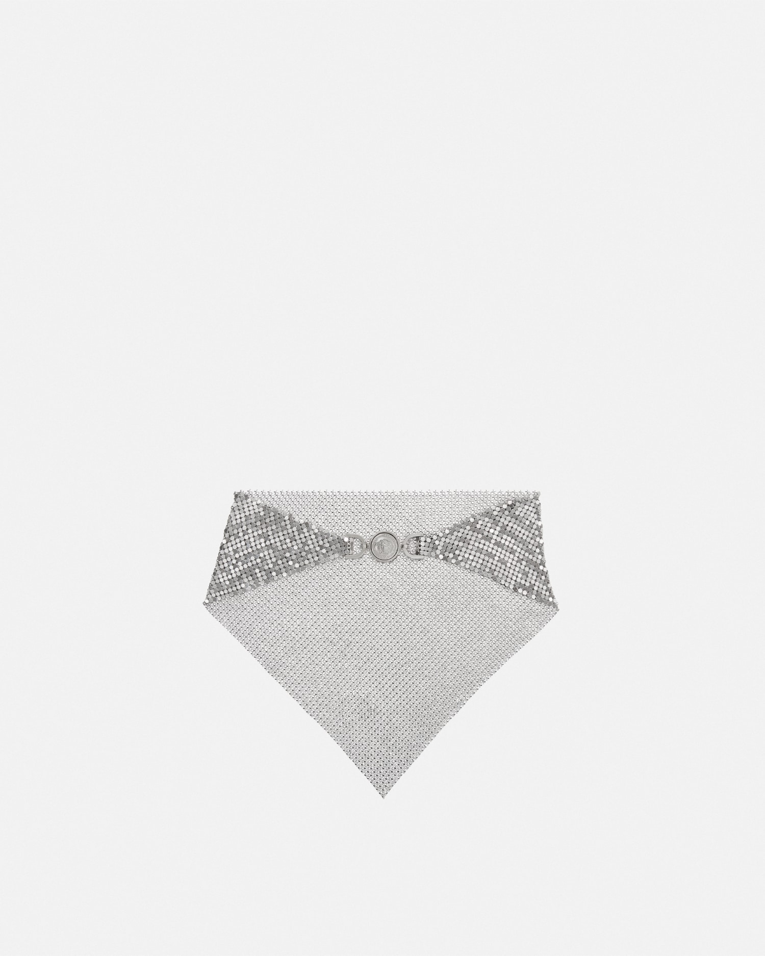 Versace Metal Mesh Bandana Necklace