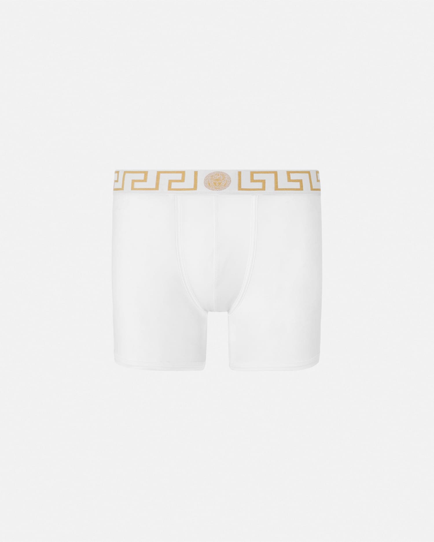 Cotton-jersey Long Trunks White | VERSACE US