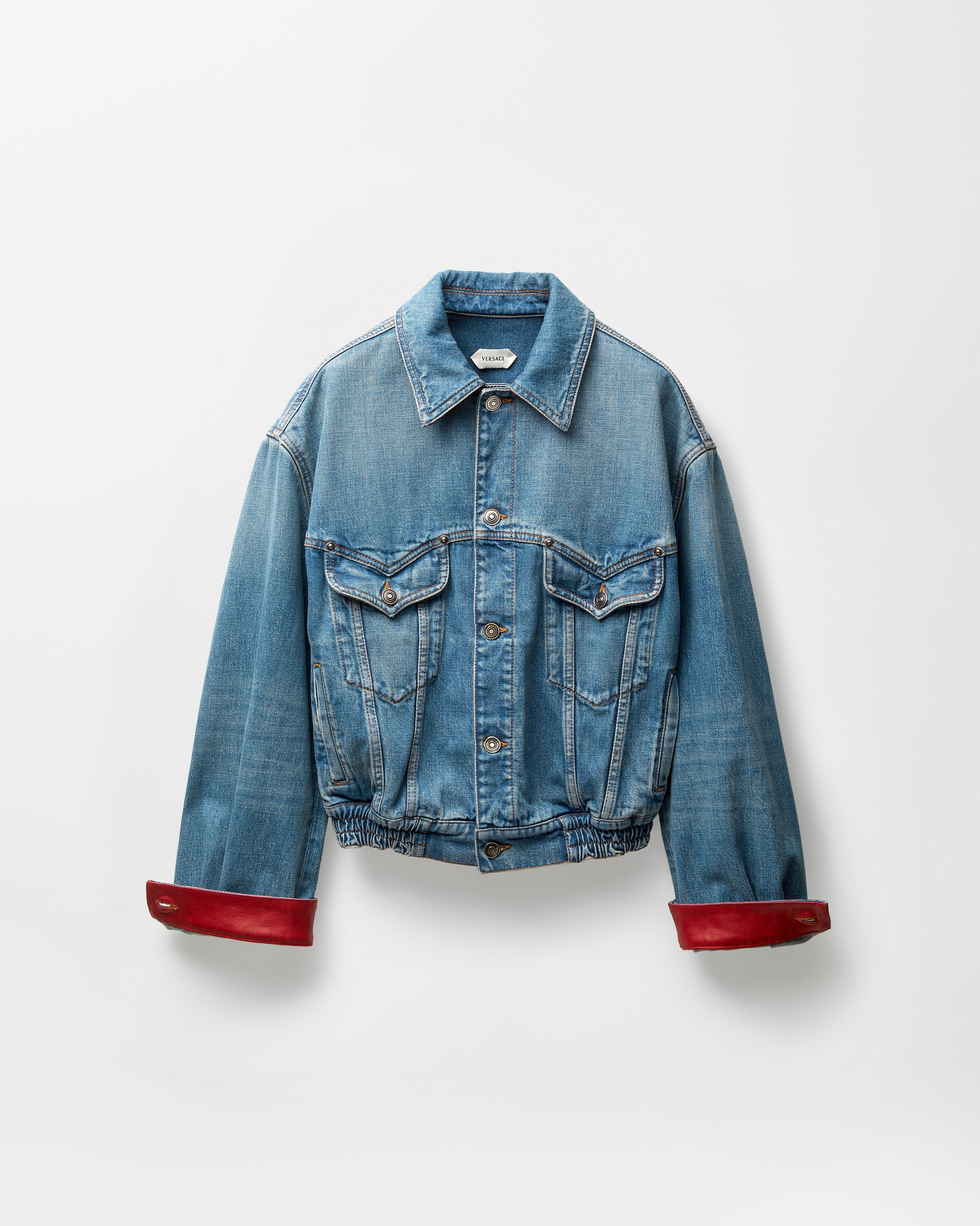 Versace Blouson En Jean In Blue