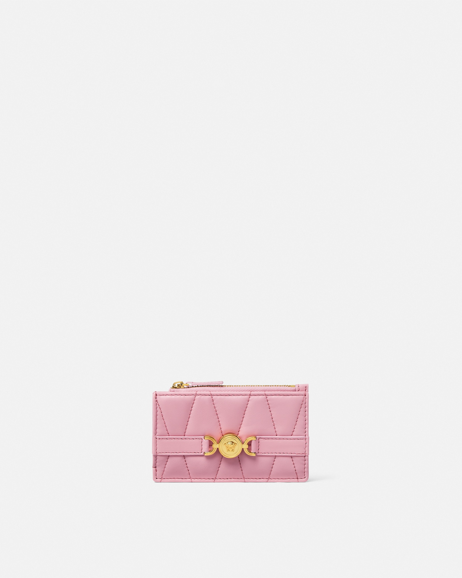 Medusa '95 Quilted Nappa Card Holder Pink | VERSACE US