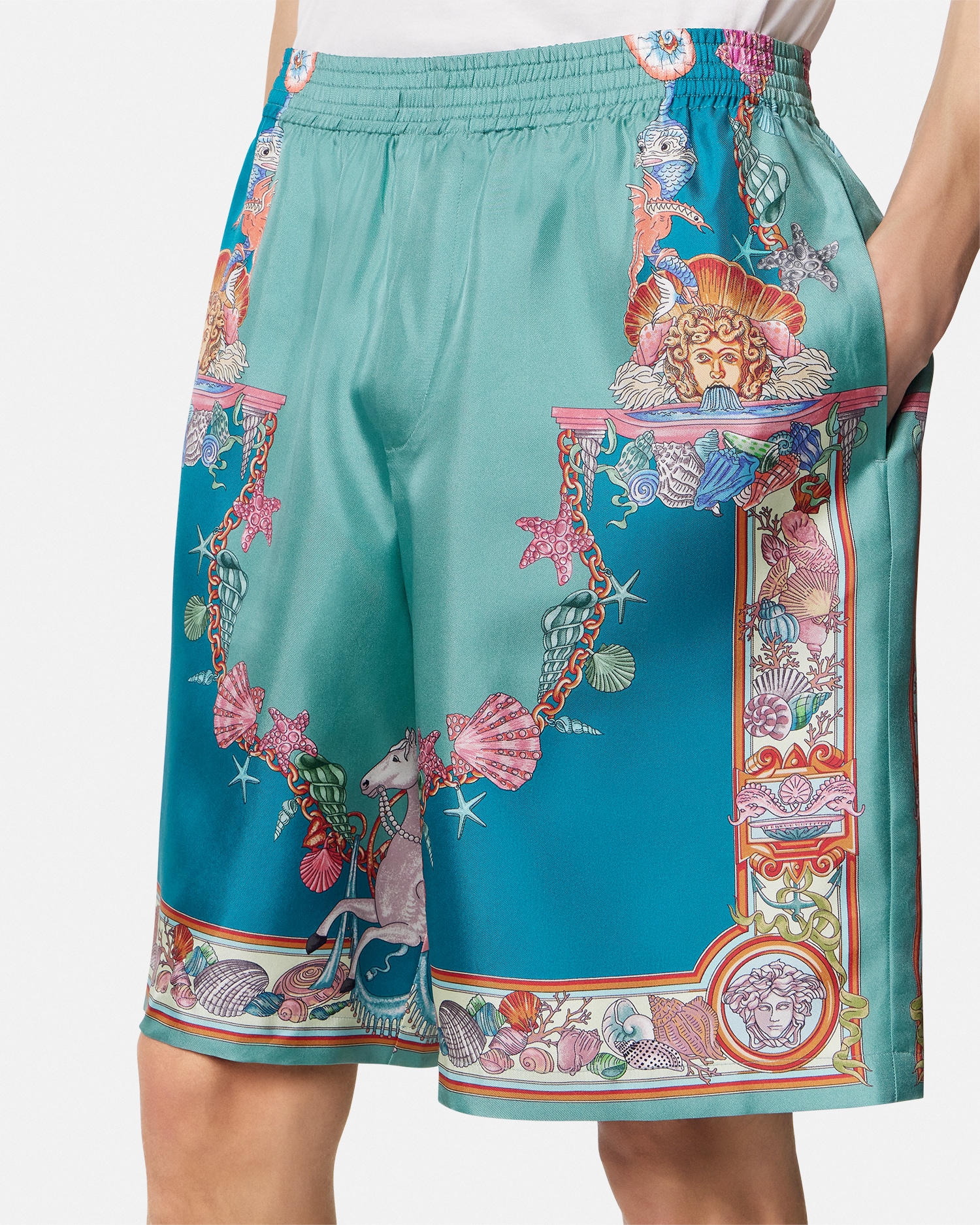 Coral Theatre Silk Shorts