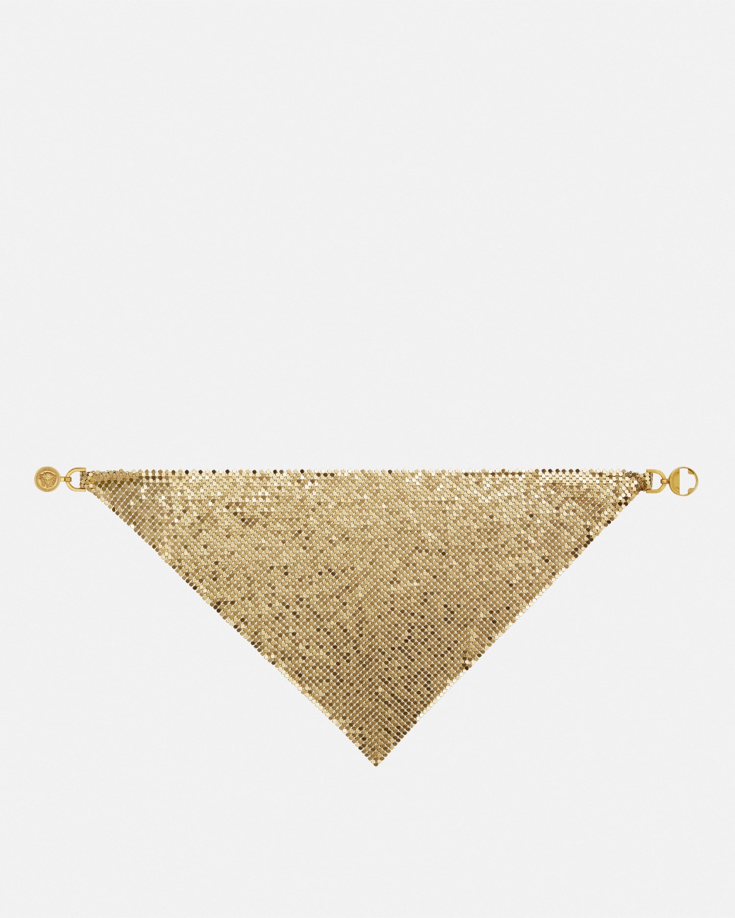 Versace Collier Bandana En Maille Métallique