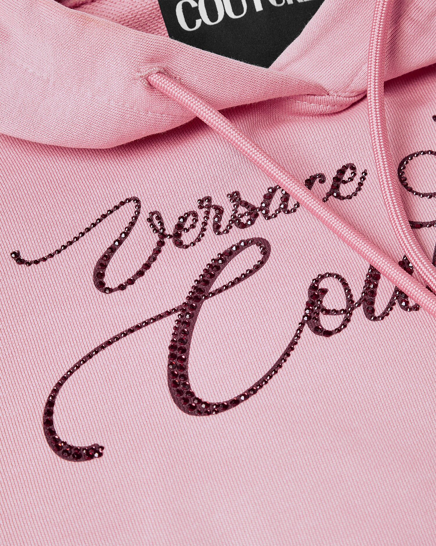Crystal Logo Crop Hoodie