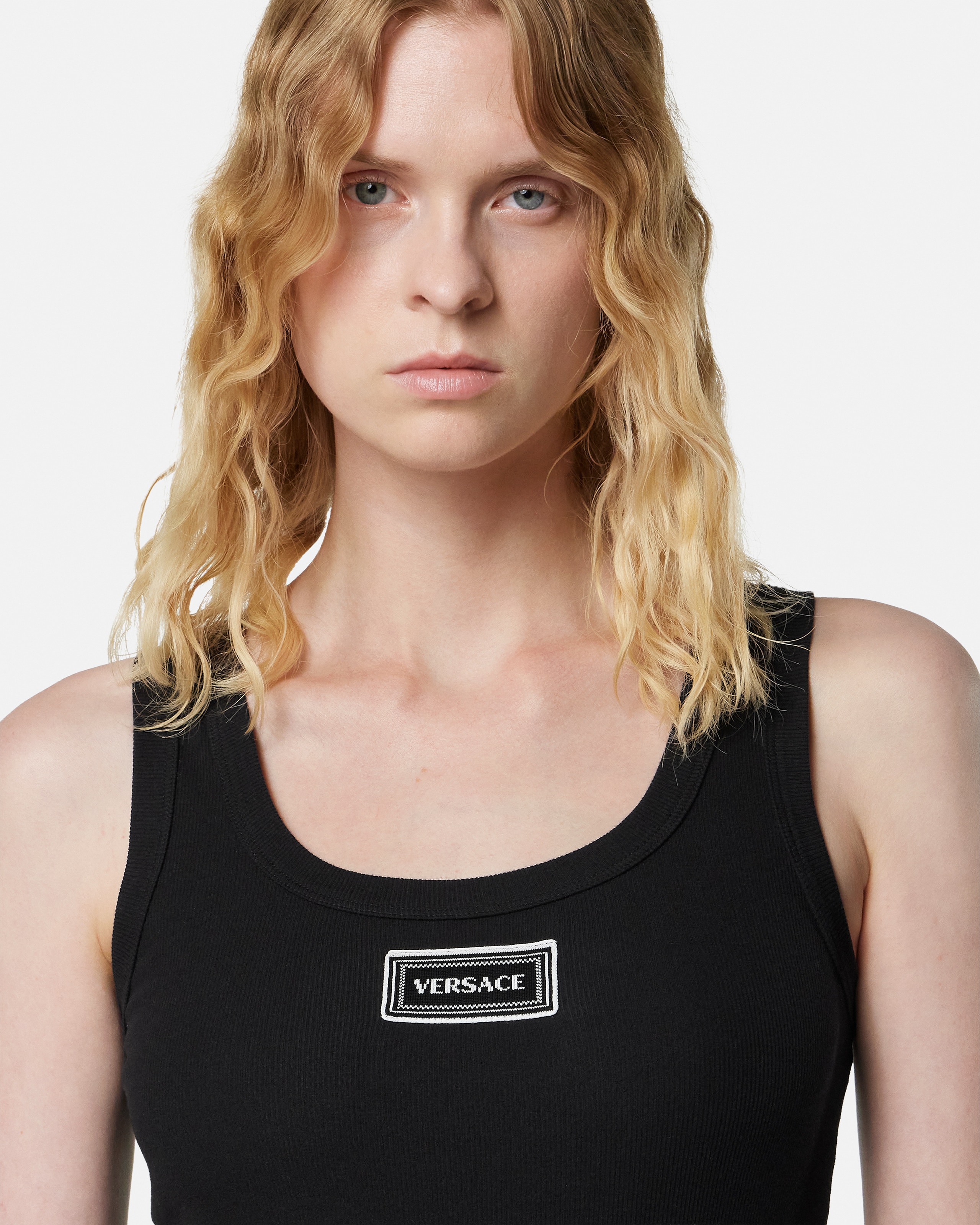 Ribbed Stretch Cotton Tank Top