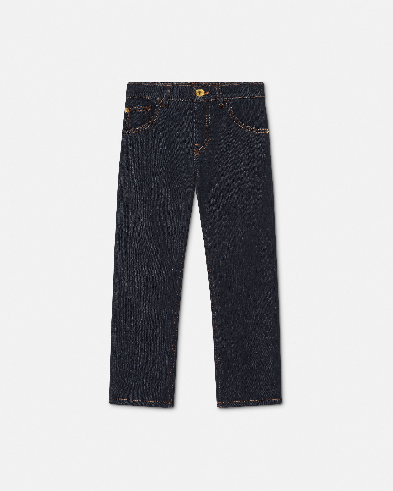 Versace Kids Regular Jeans In Blue