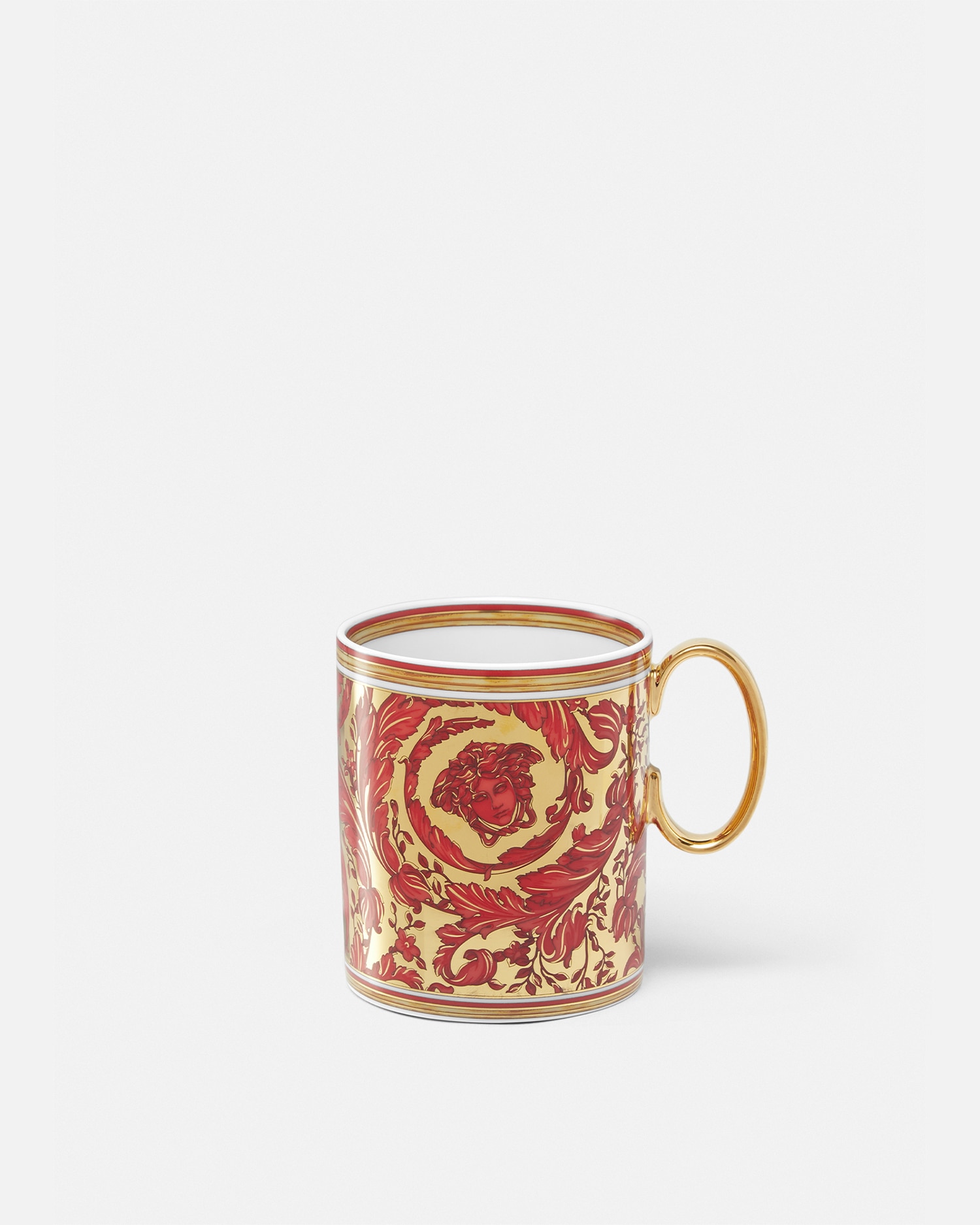 Versace Porcellane E Cristalli Medusa Garland Mug In Neutral