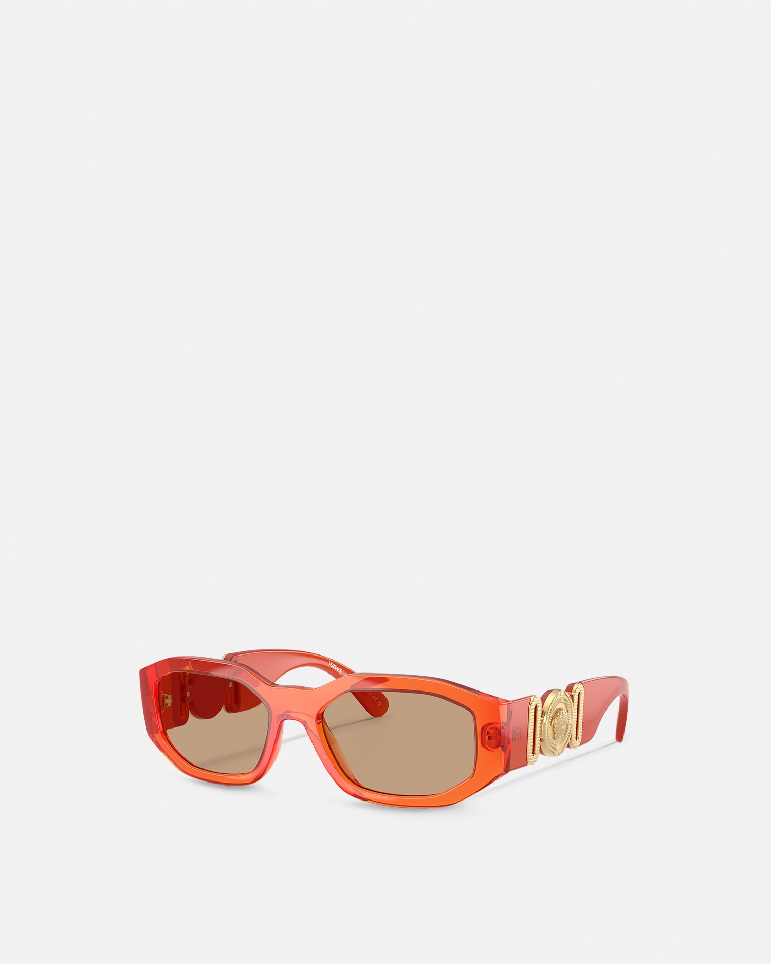 Versace Medusa Biggie Sunglasses In Orange