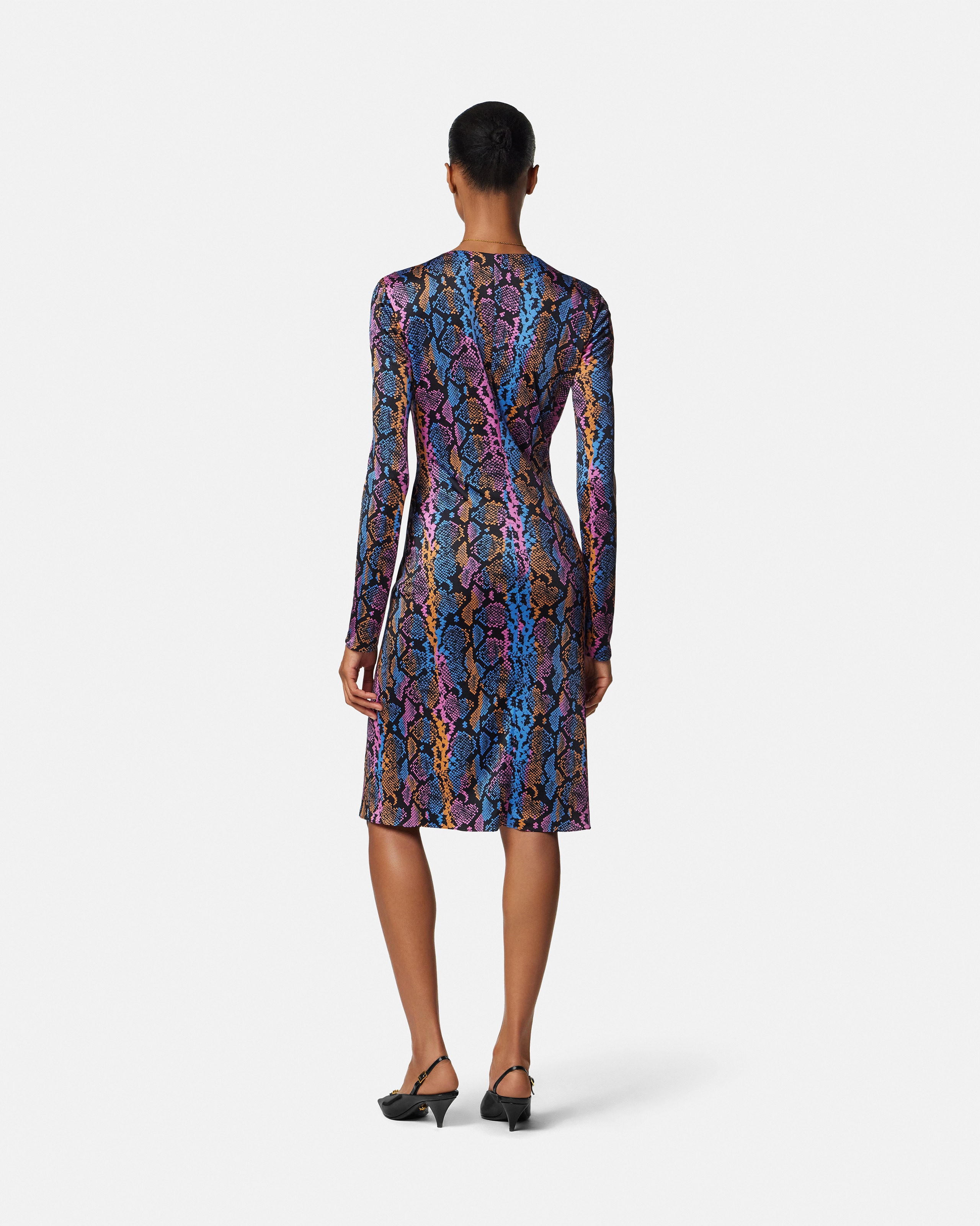 Printed Viscose-Jersey Midi Dress
