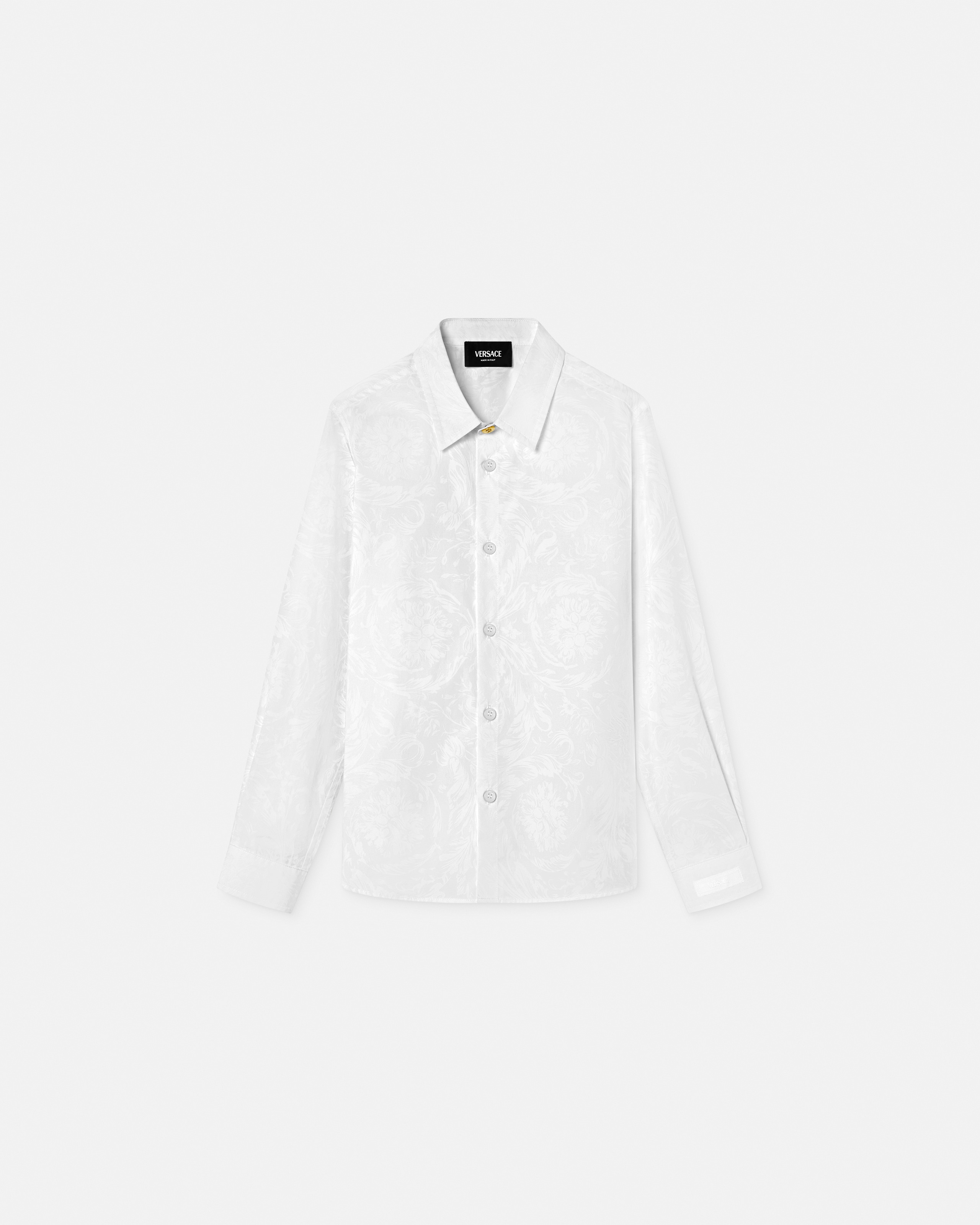 Kids Jacquard Cotton-Poplin Shirt