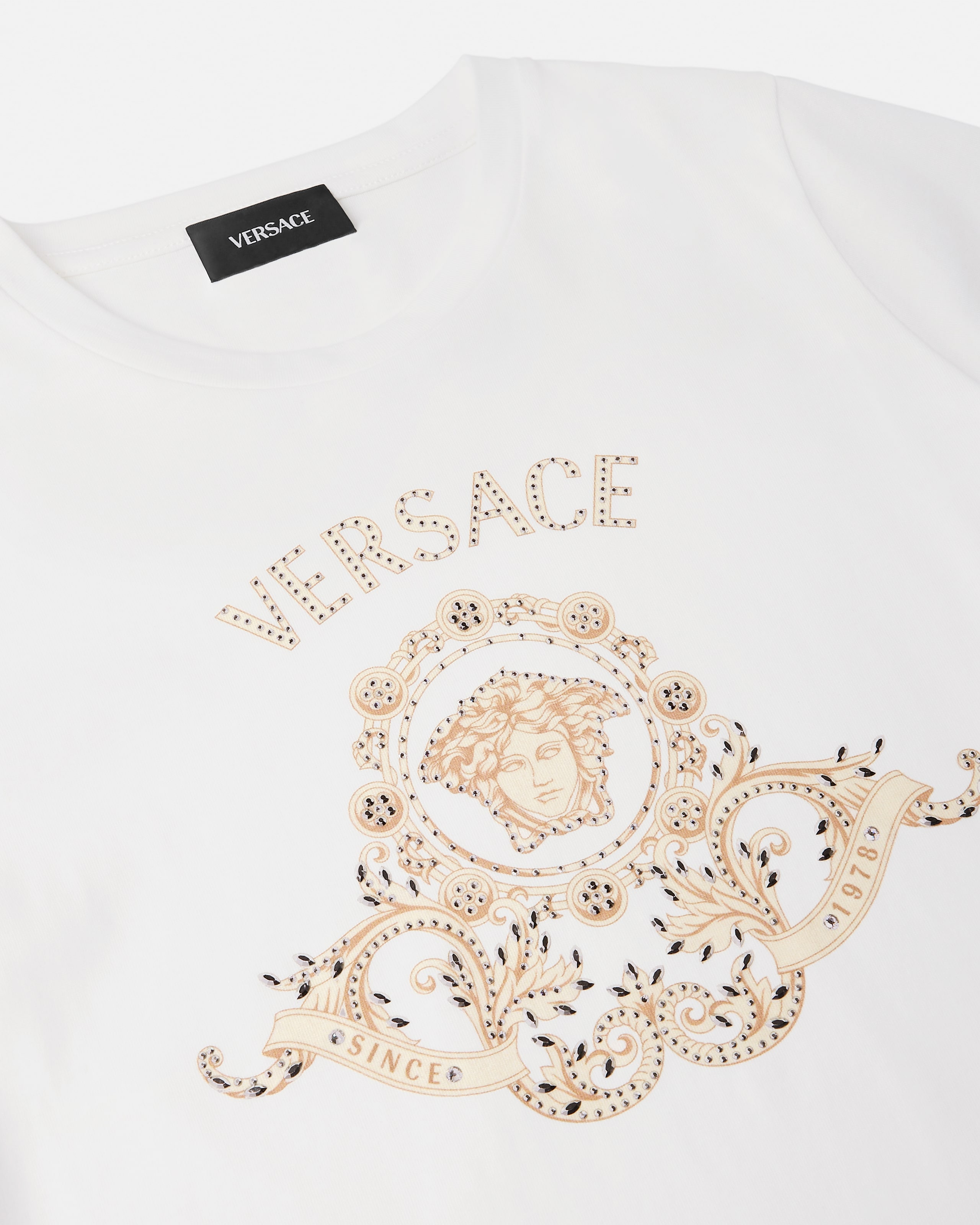 Kids Embellished Printed Cotton-Jersey T-Shirt