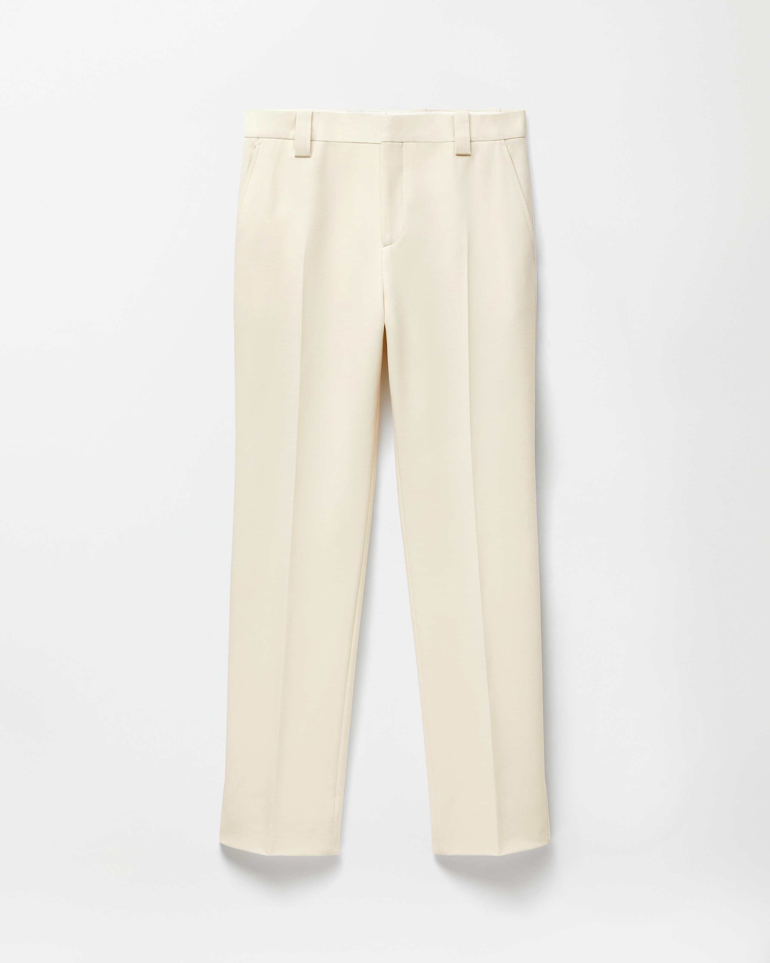 Versace Stretch Wool Formal Pants In Neutral