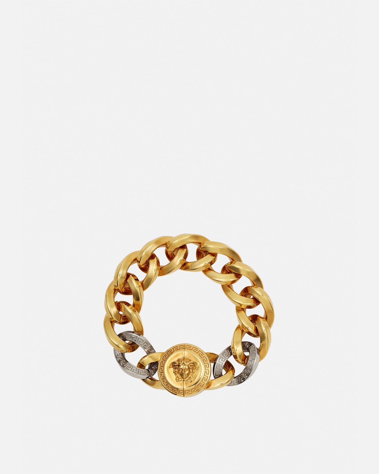 Shop Versace Medusa Chain Bracelet In Gold