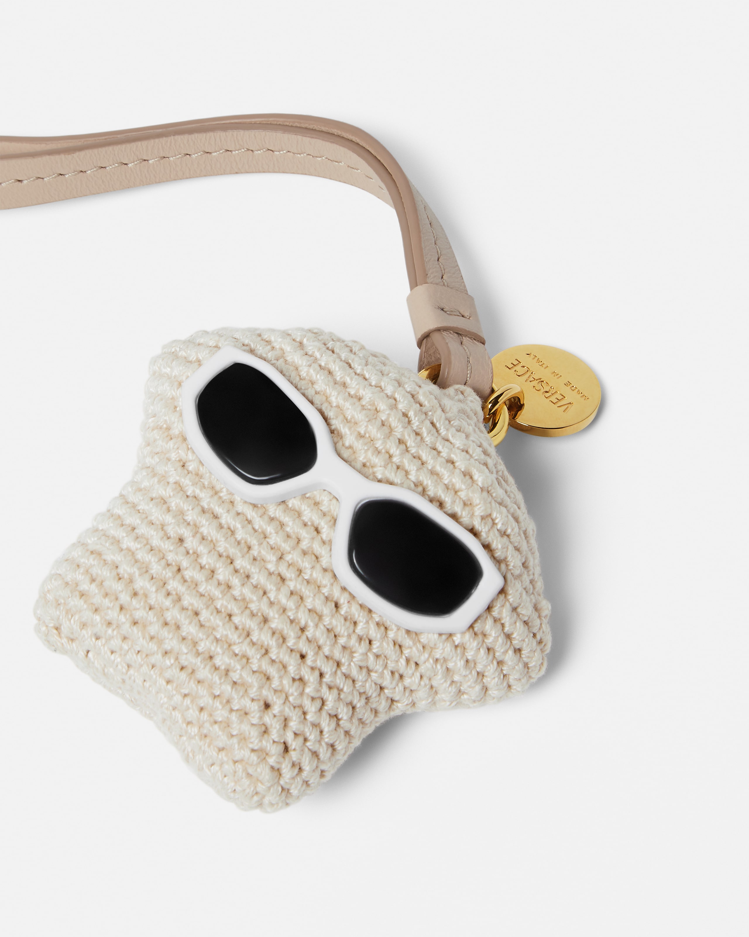 Versace Medusa Fluffy Crochet Charm In Gold