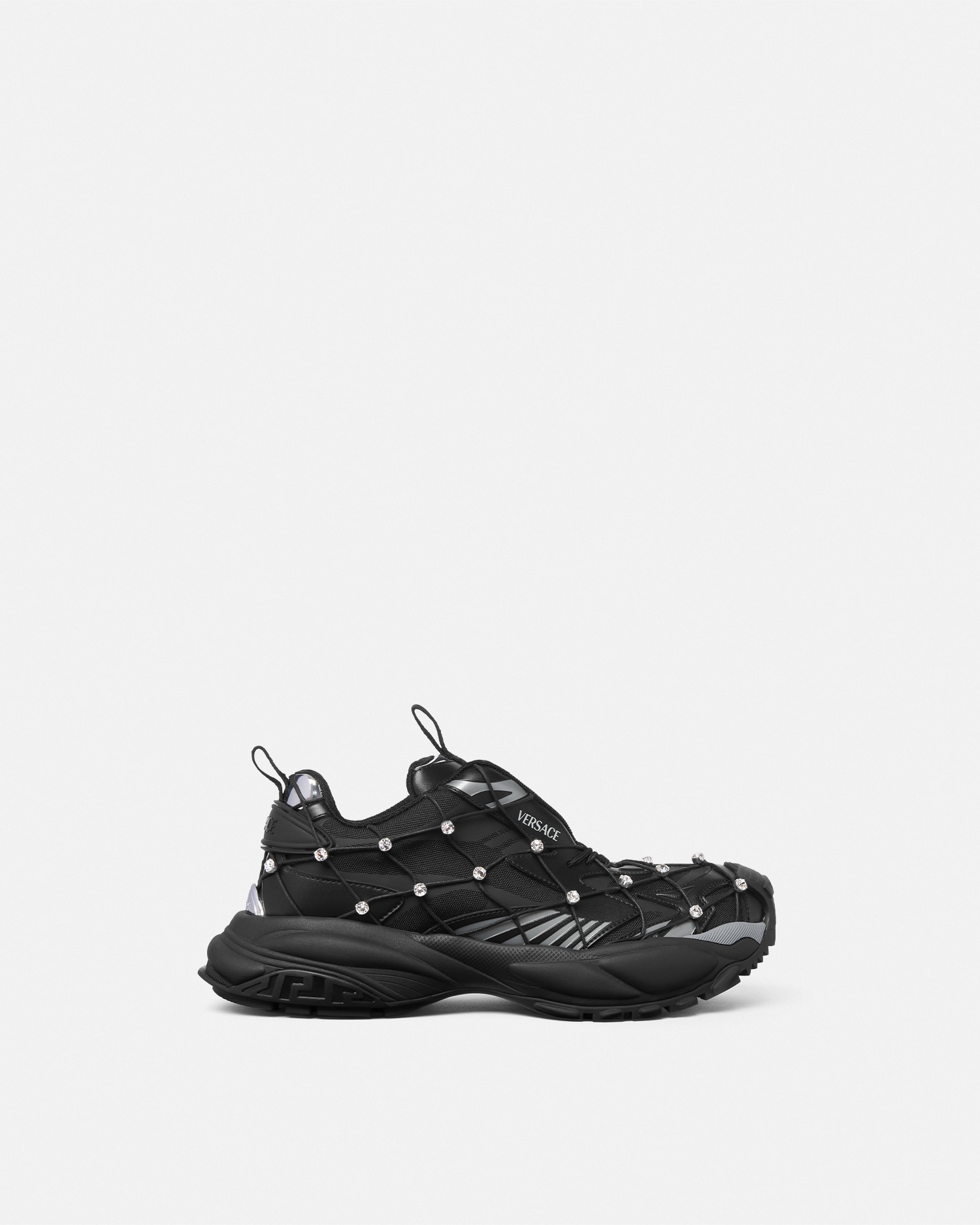 Versace Mercury M_vs_02 Mesh Sneakers In Black