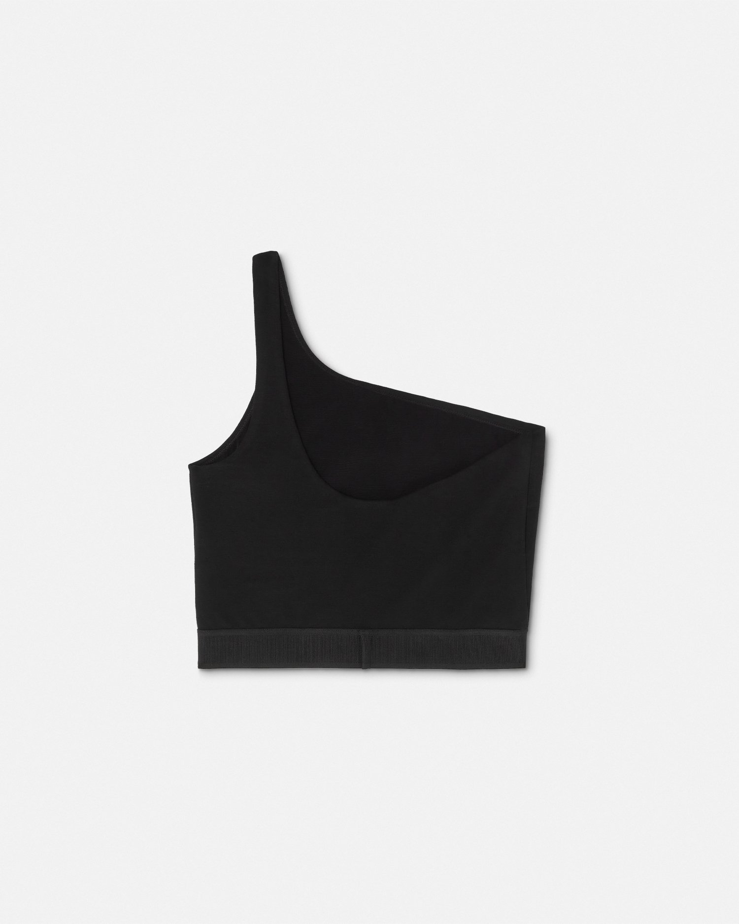 Viscose-Blend One-Shoulder Crop Top