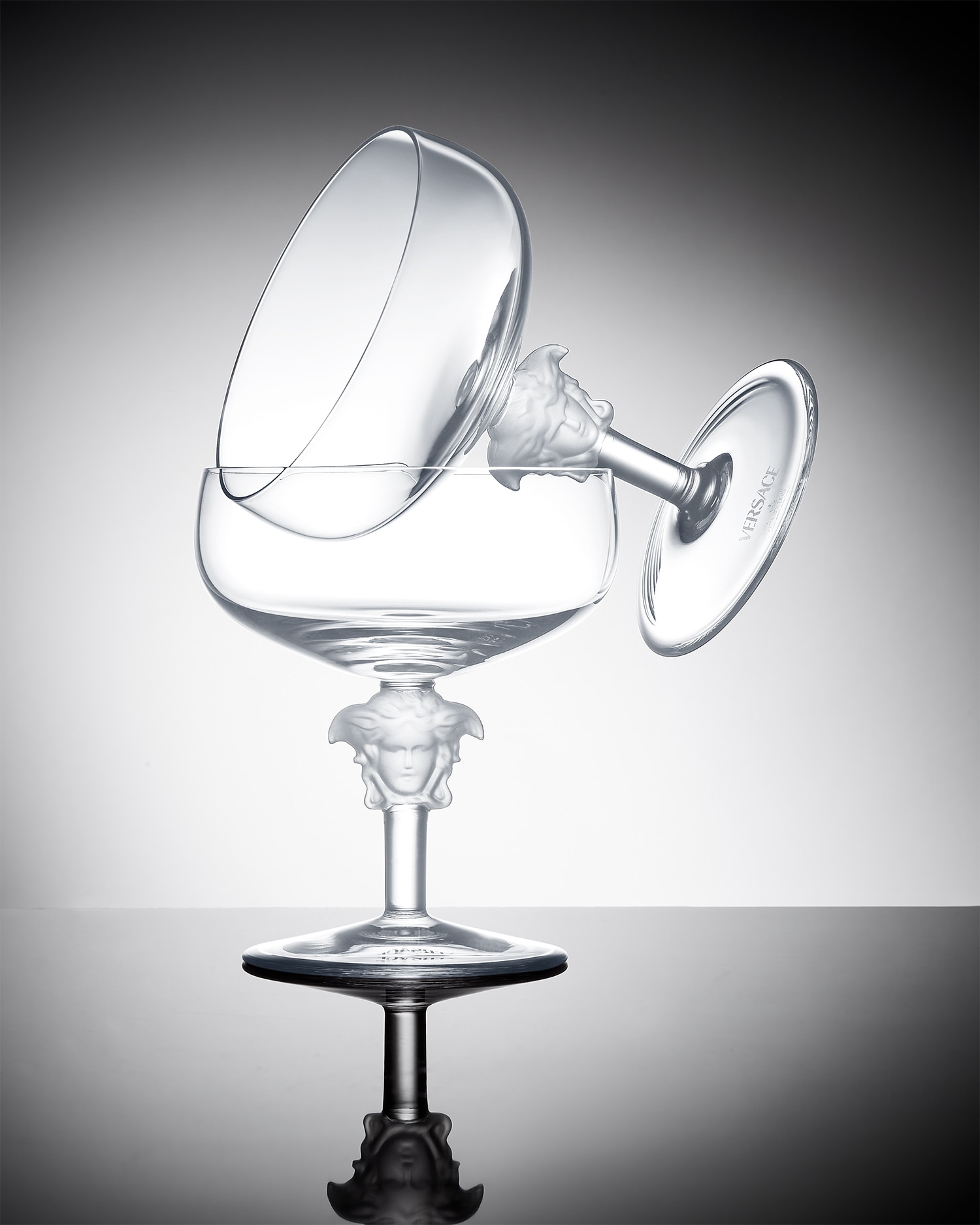 Versace Set De 2 Flûtes À Champagne Medusa Lumière