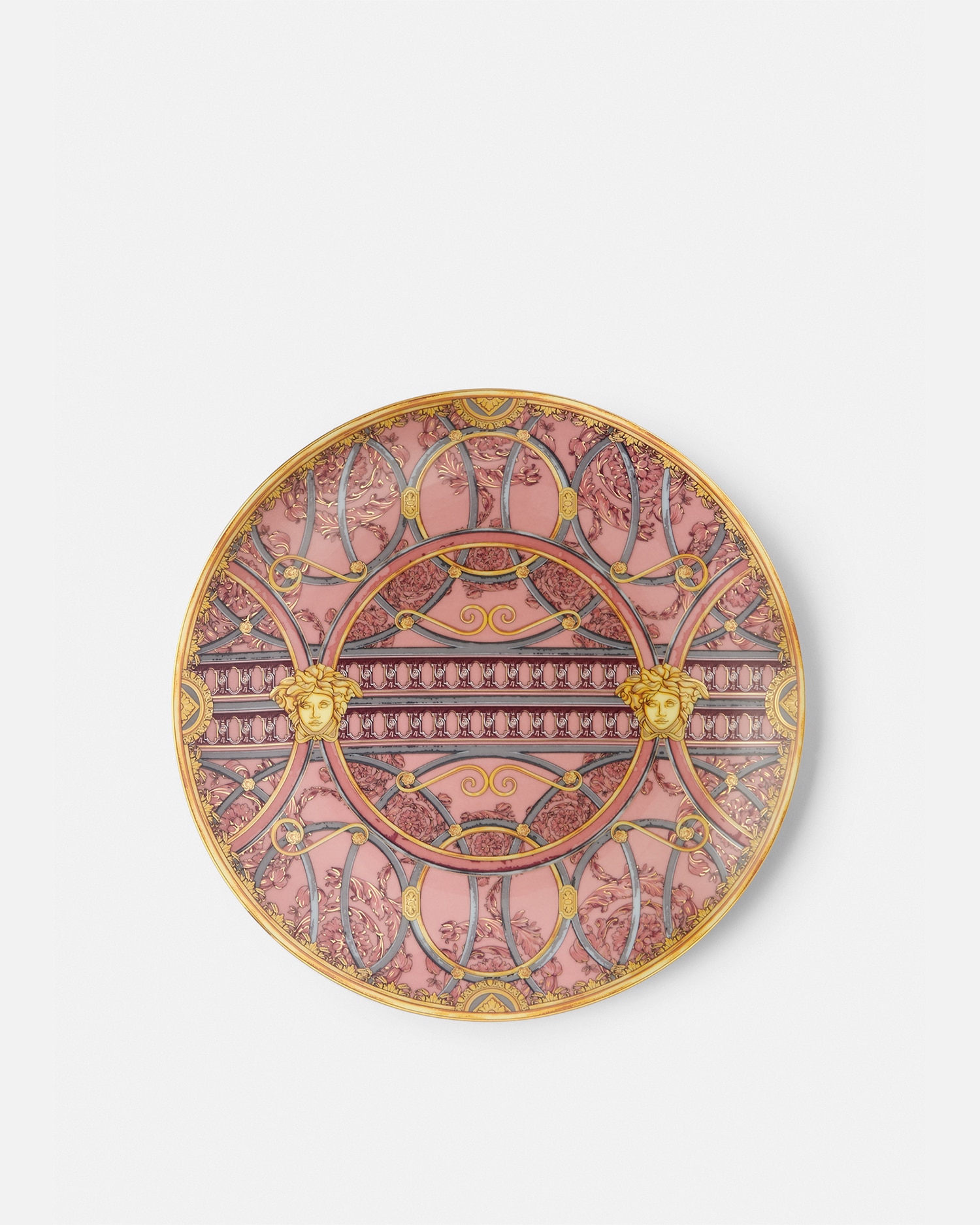 Versace Scala Del Palazzo Rosa Plate 21 Cm In Pink