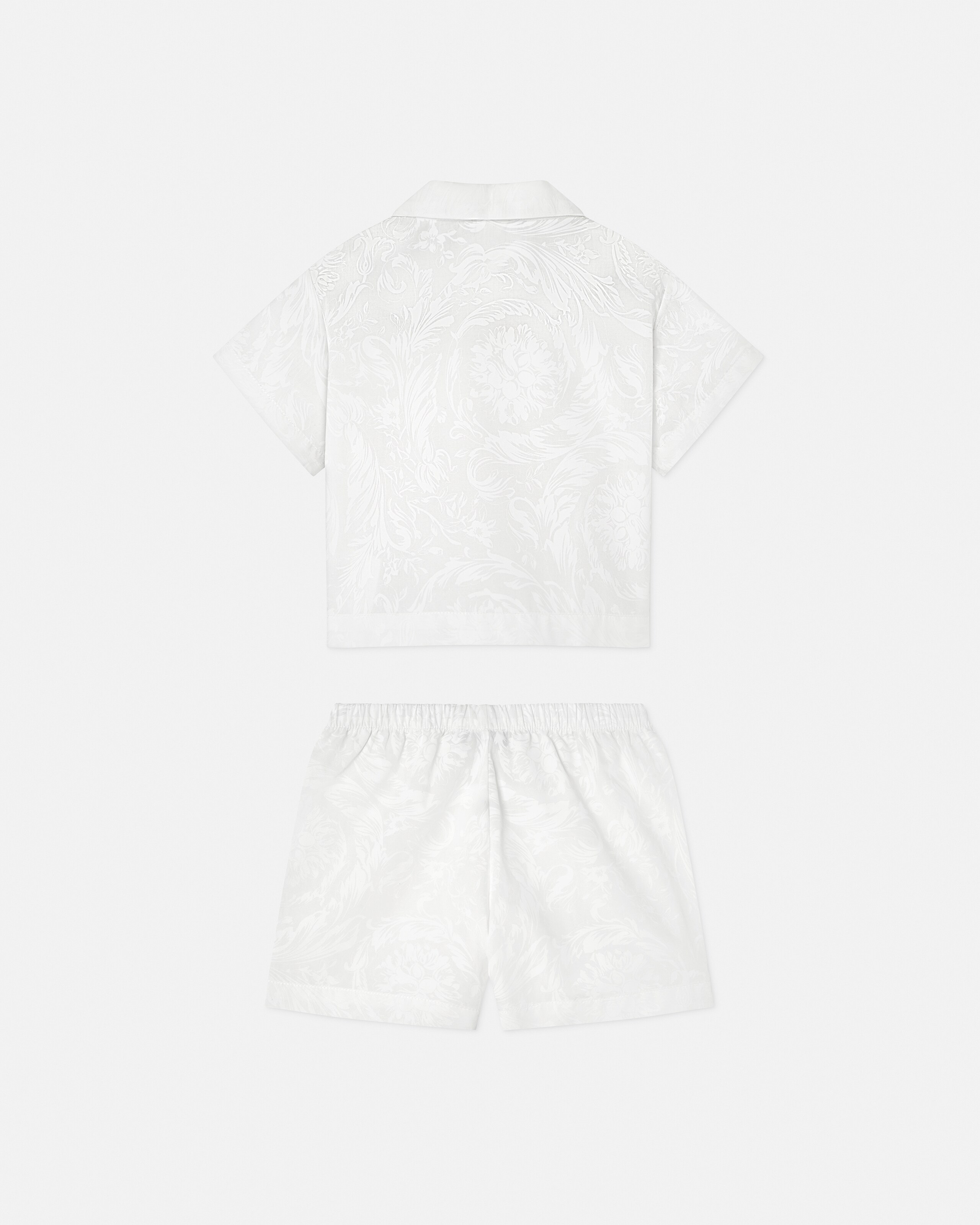 Baby Jacquard Cotton-Poplin Shirt Set