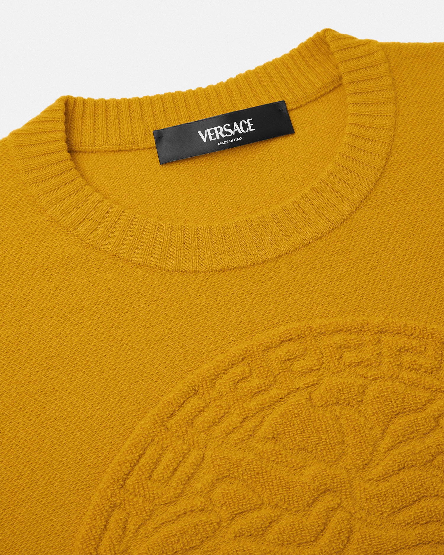 Cashmere-Blend Medusa Knit Sweater
