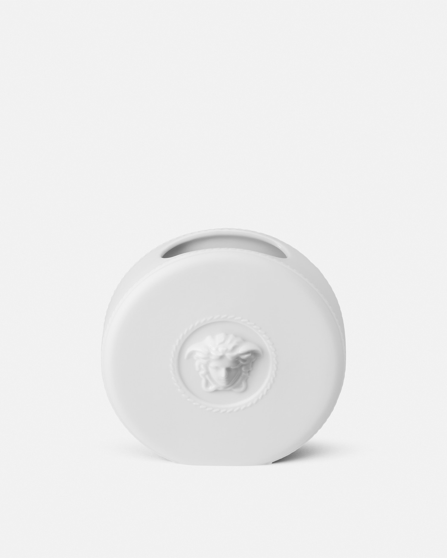Versace Vase Rond La Medusa 10 Cm In White