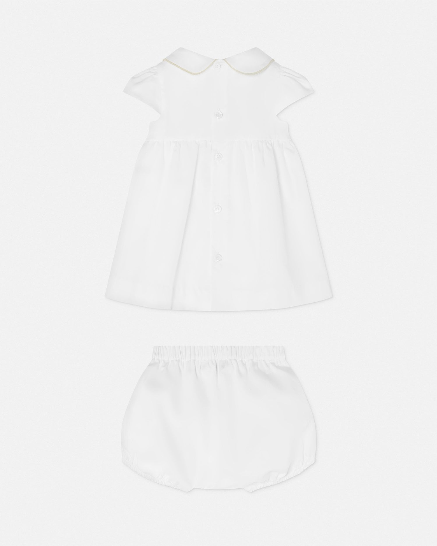 Embroidered Versace Logo Baby Dress Set